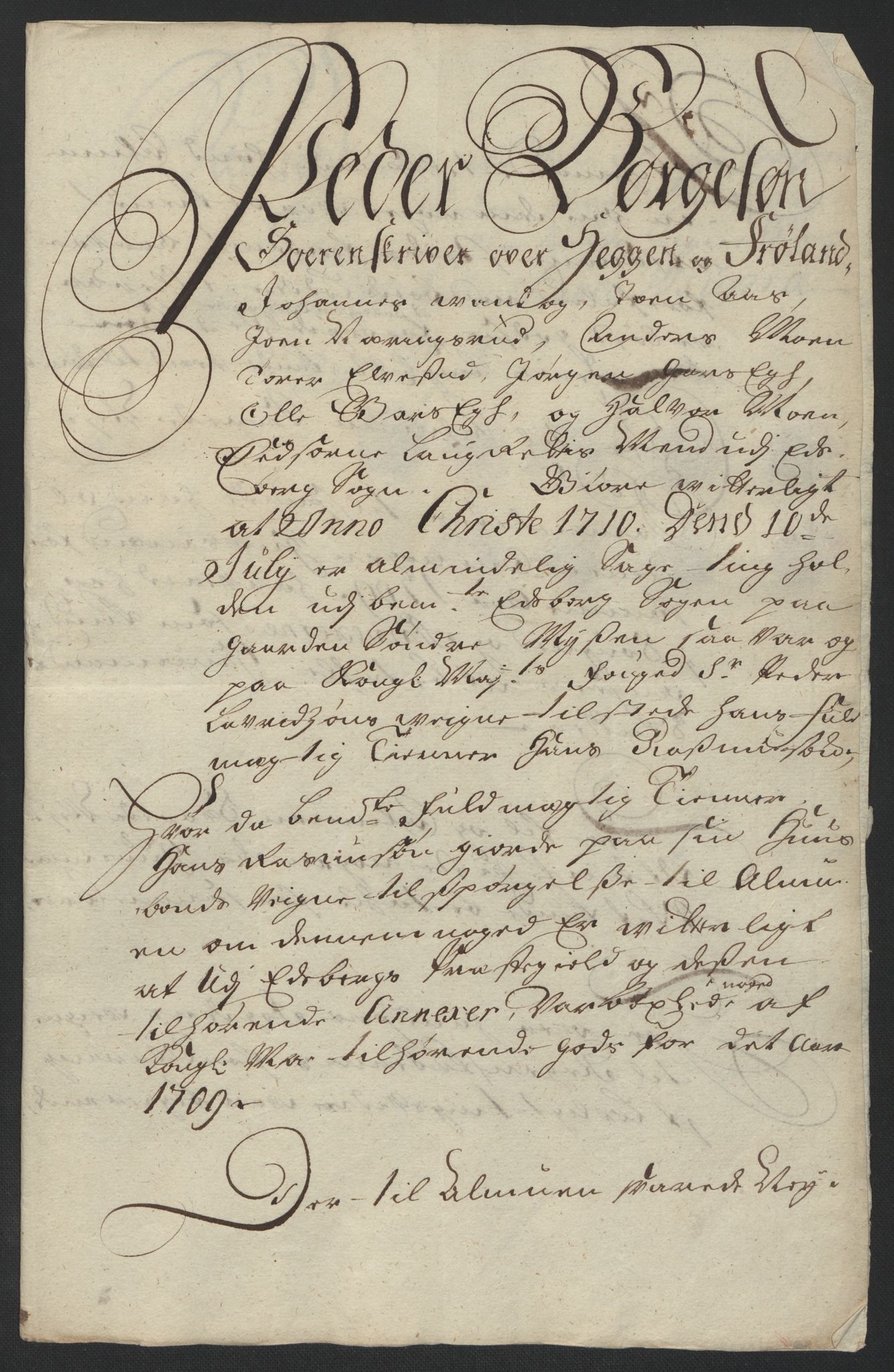 Rentekammeret inntil 1814, Reviderte regnskaper, Fogderegnskap, AV/RA-EA-4092/R07/L0301: Fogderegnskap Rakkestad, Heggen og Frøland, 1709, p. 320