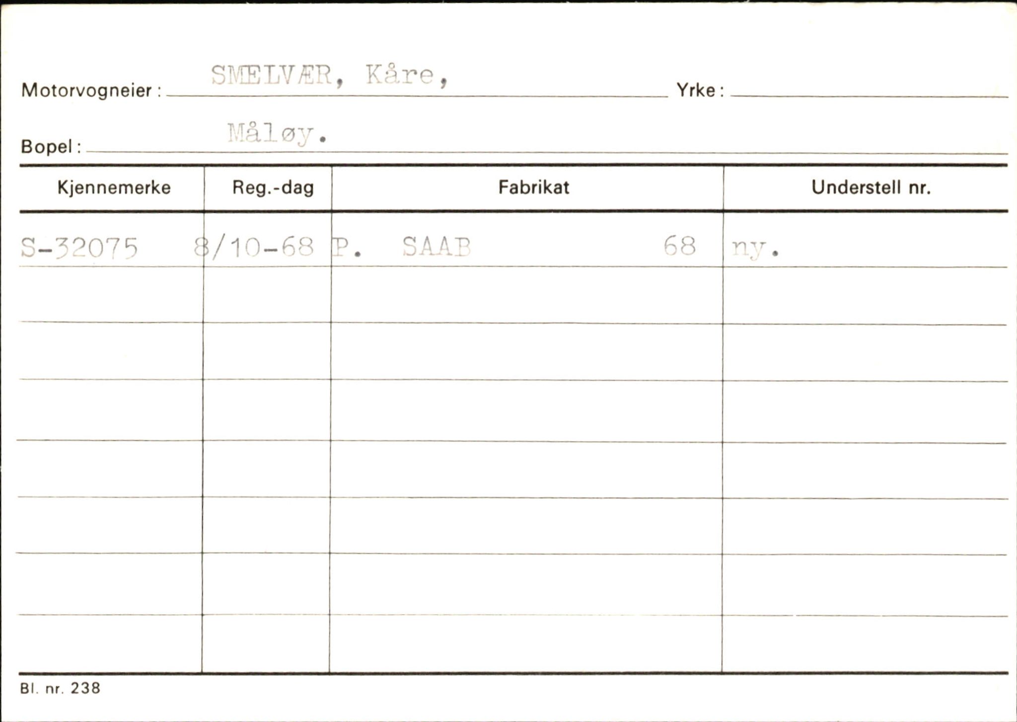 Statens vegvesen, Sogn og Fjordane vegkontor, AV/SAB-A-5301/4/F/L0145: Registerkort Vågsøy S-Å. Årdal I-P, 1945-1975, p. 123