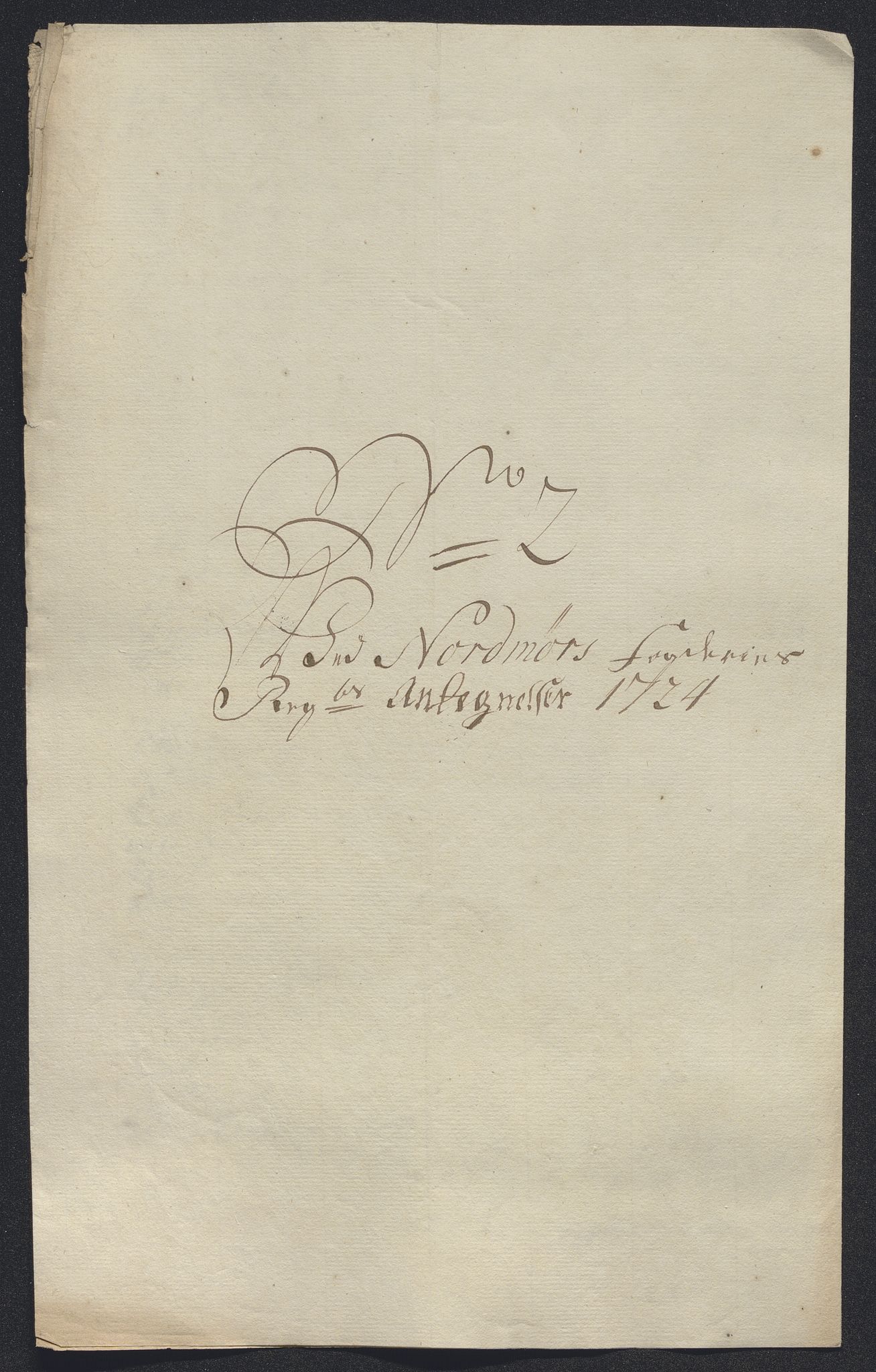 Rentekammeret inntil 1814, Reviderte regnskaper, Fogderegnskap, AV/RA-EA-4092/R56/L3757: Fogderegnskap Nordmøre, 1724, p. 342