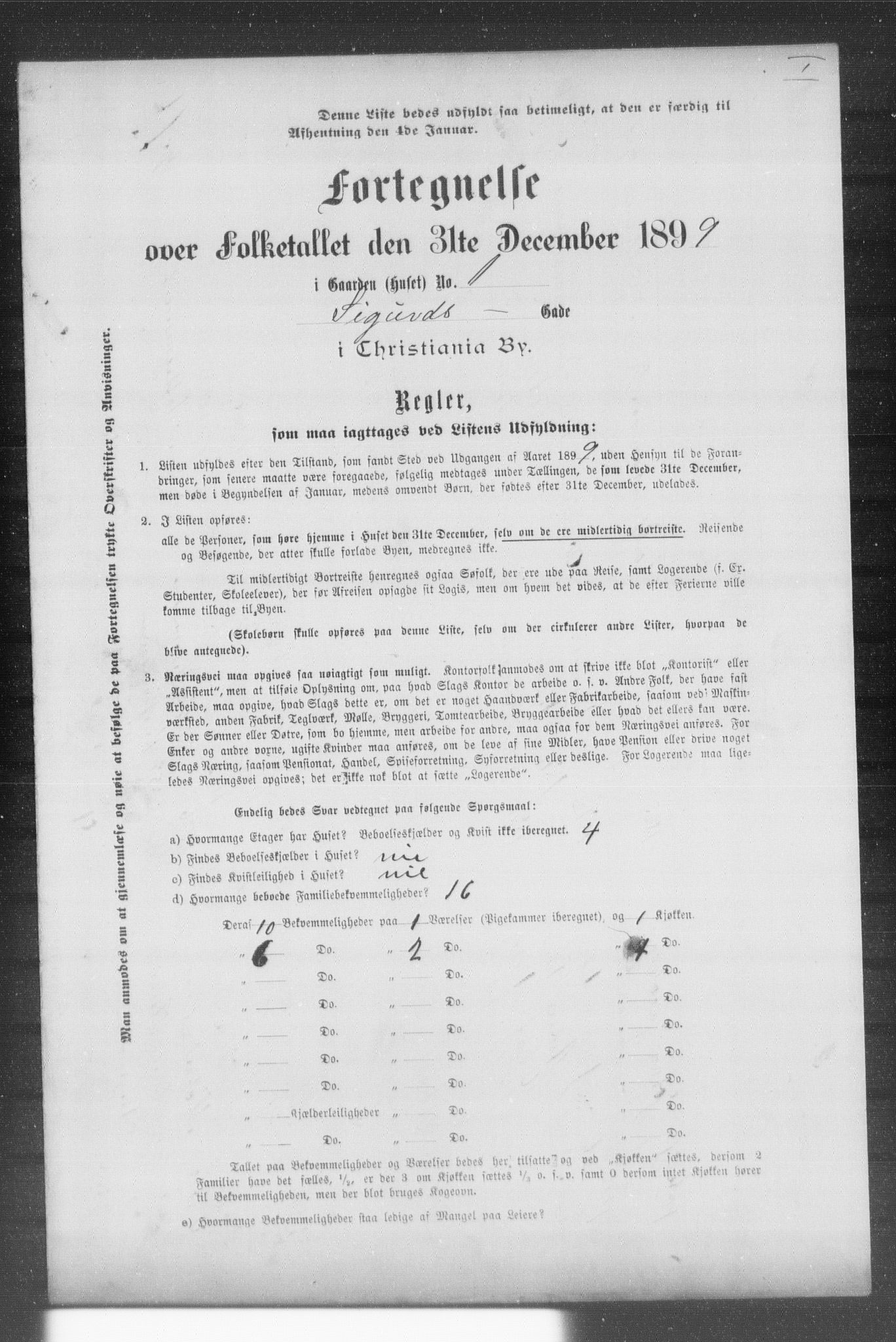 OBA, Municipal Census 1899 for Kristiania, 1899, p. 12295