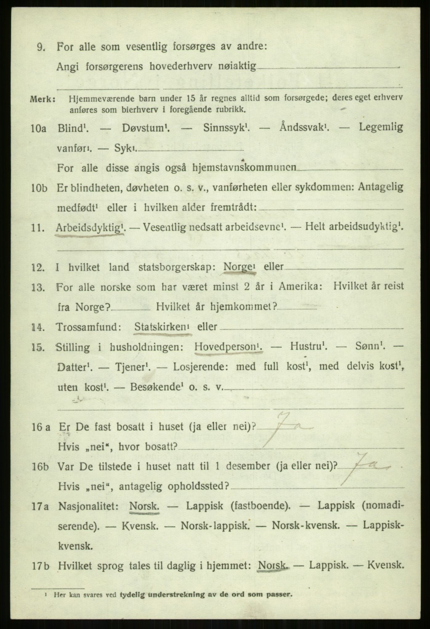 SATØ, 1920 census for Tromsøysund, 1920, p. 7567