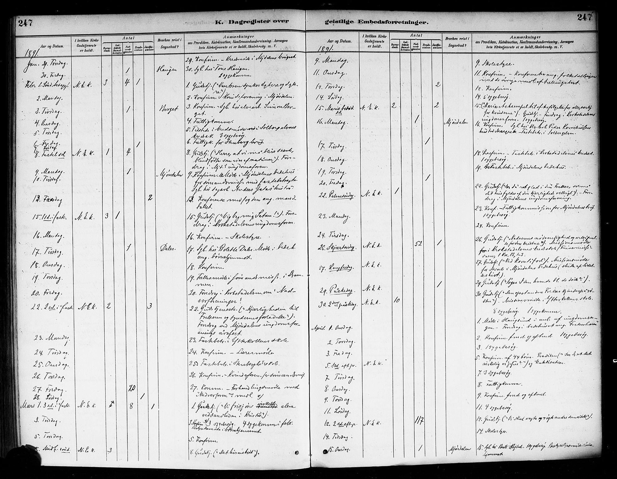 Nedre Eiker kirkebøker, AV/SAKO-A-612/F/Fa/L0003: Parish register (official) no. 3, 1885-1892, p. 247