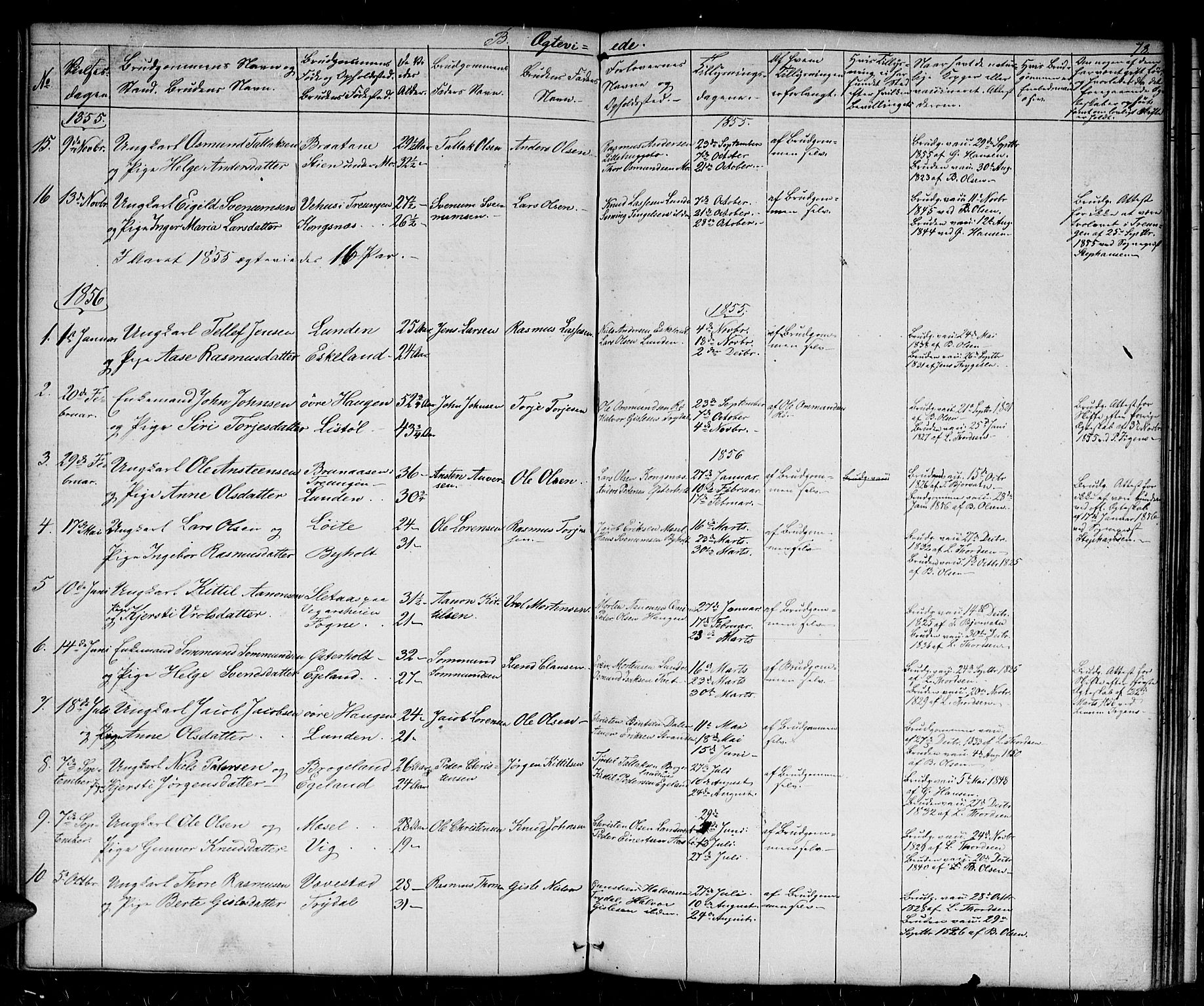 Gjerstad sokneprestkontor, AV/SAK-1111-0014/F/Fb/Fba/L0005: Parish register (copy) no. B 5, 1853-1867, p. 78