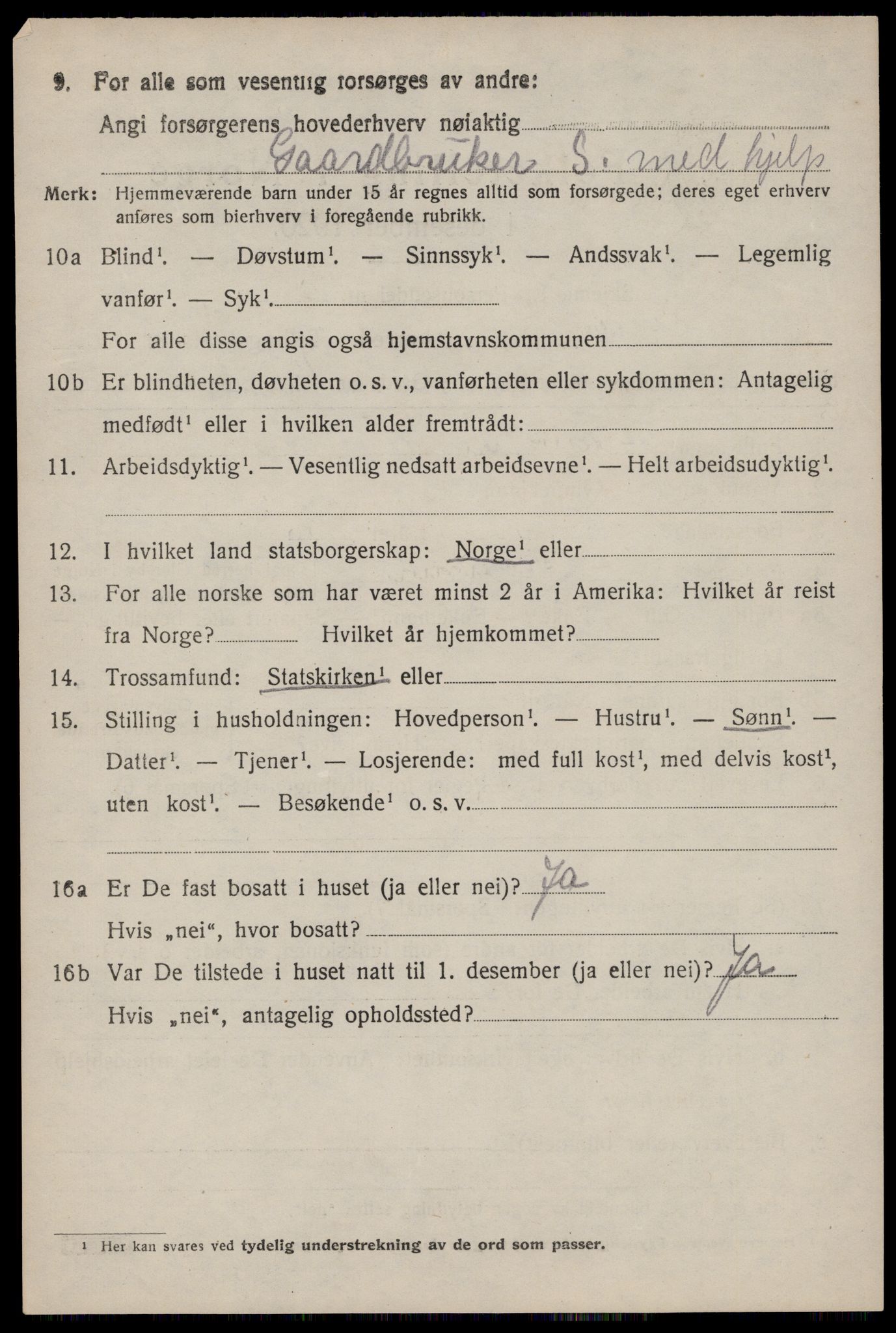 SAST, 1920 census for Hetland, 1920, p. 20896