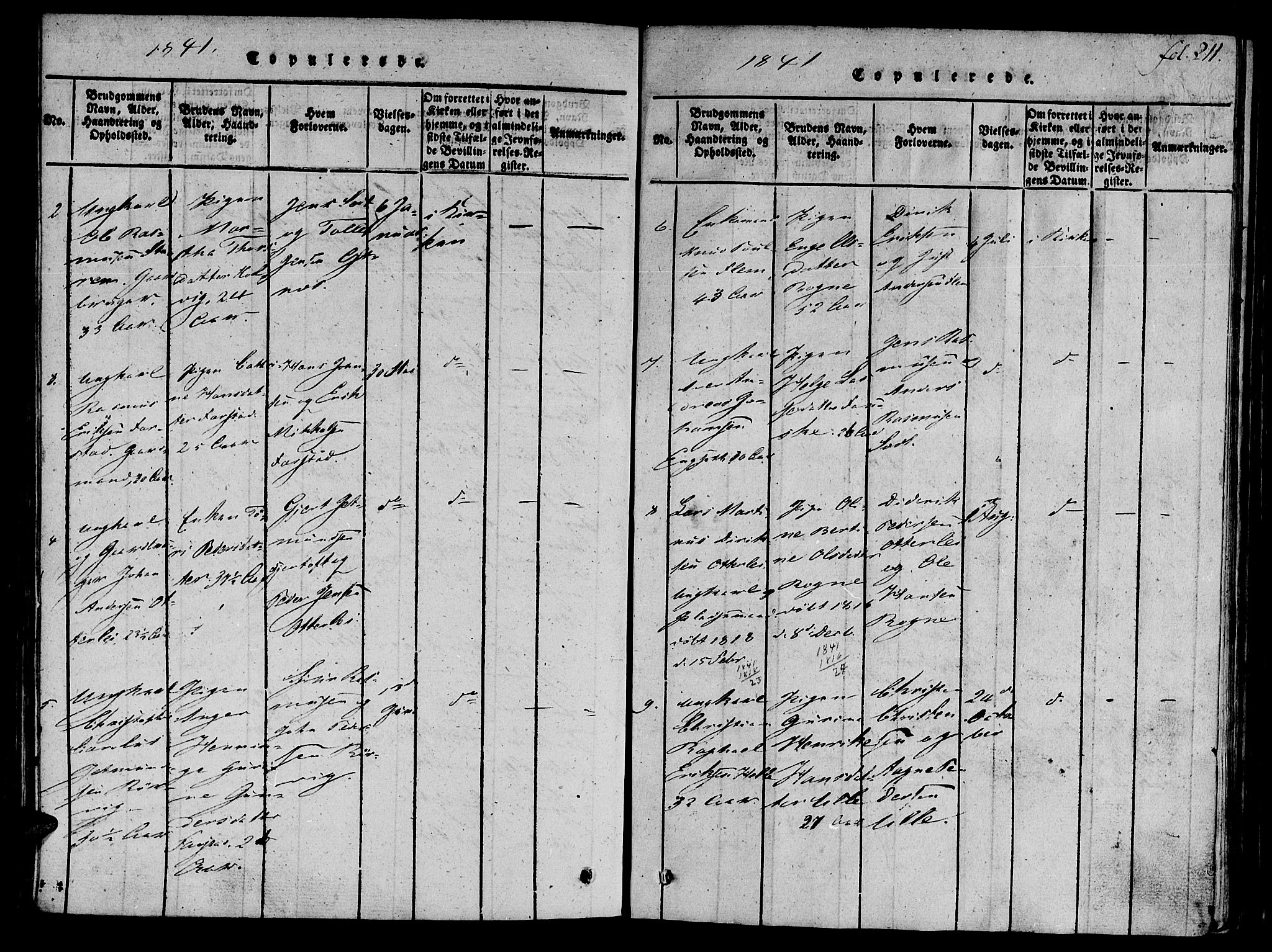 Ministerialprotokoller, klokkerbøker og fødselsregistre - Møre og Romsdal, SAT/A-1454/536/L0495: Parish register (official) no. 536A04, 1818-1847, p. 211