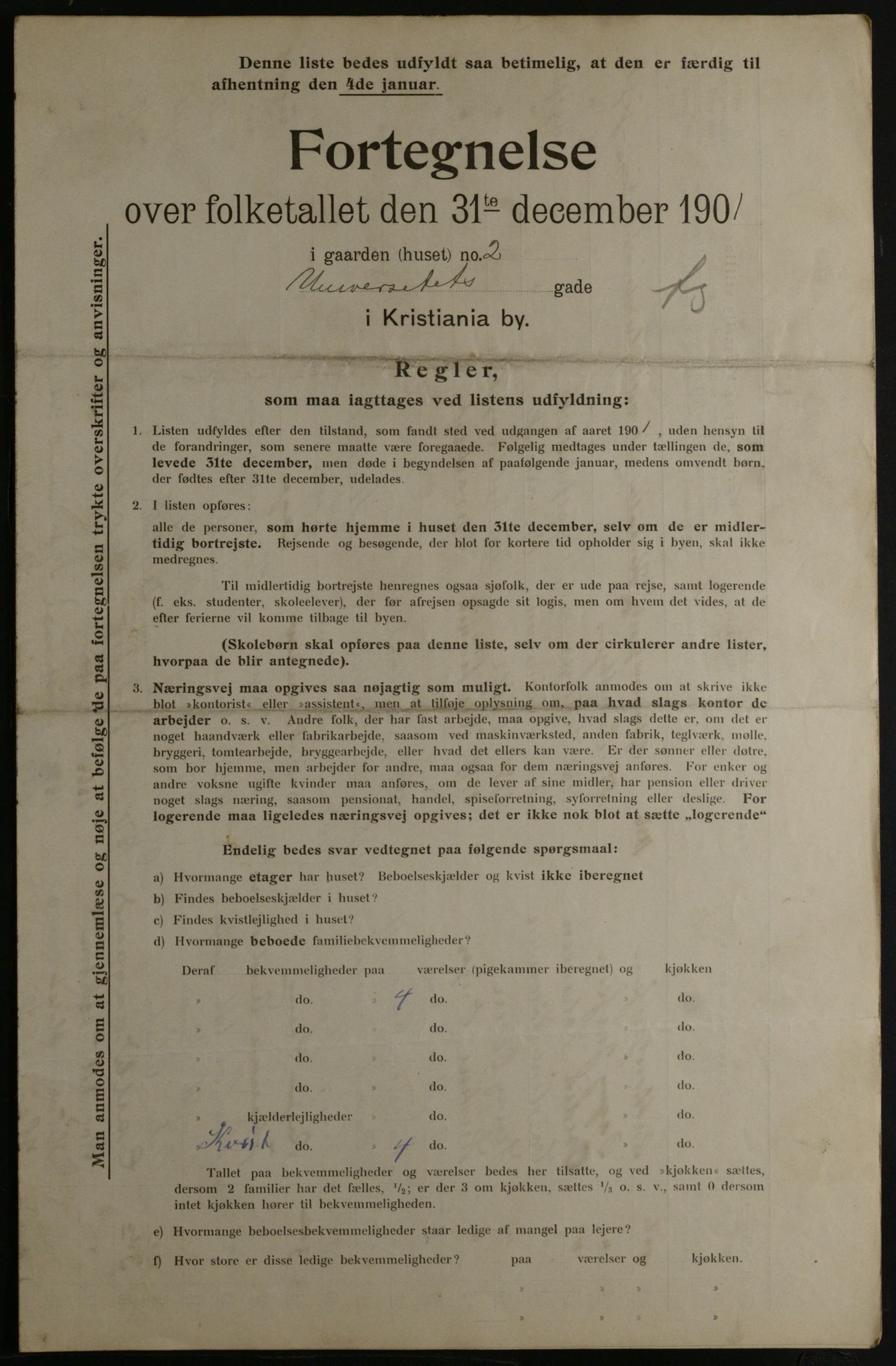 OBA, Municipal Census 1901 for Kristiania, 1901, p. 18436