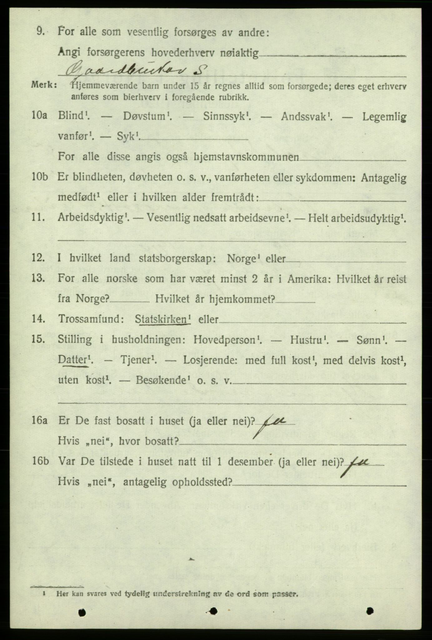 SAB, 1920 census for Varaldsøy, 1920, p. 1386