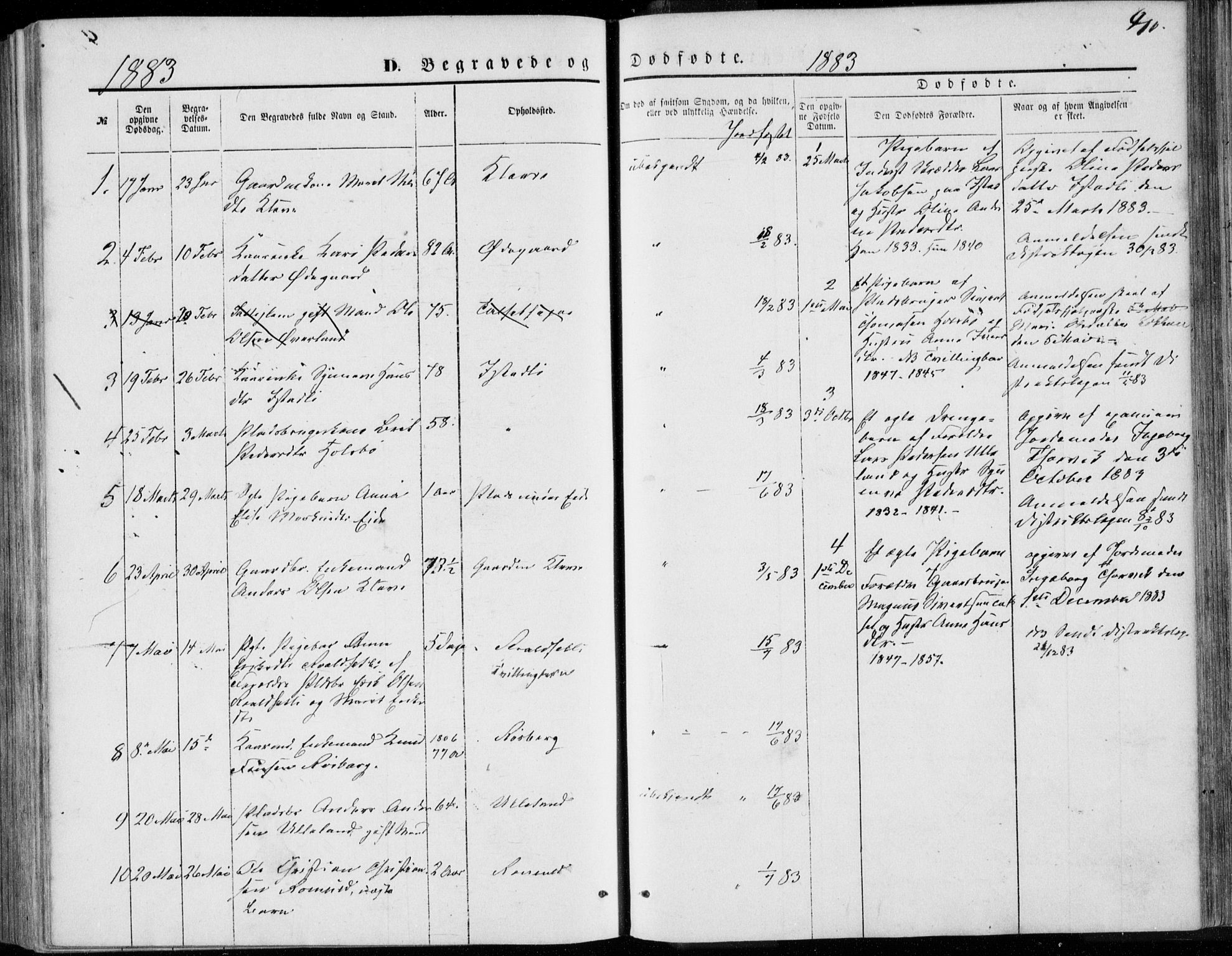 Ministerialprotokoller, klokkerbøker og fødselsregistre - Møre og Romsdal, AV/SAT-A-1454/557/L0681: Parish register (official) no. 557A03, 1869-1886, p. 410