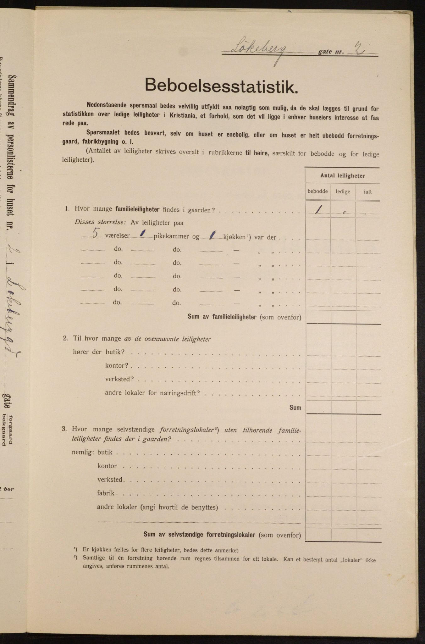 OBA, Municipal Census 1913 for Kristiania, 1913, p. 58350