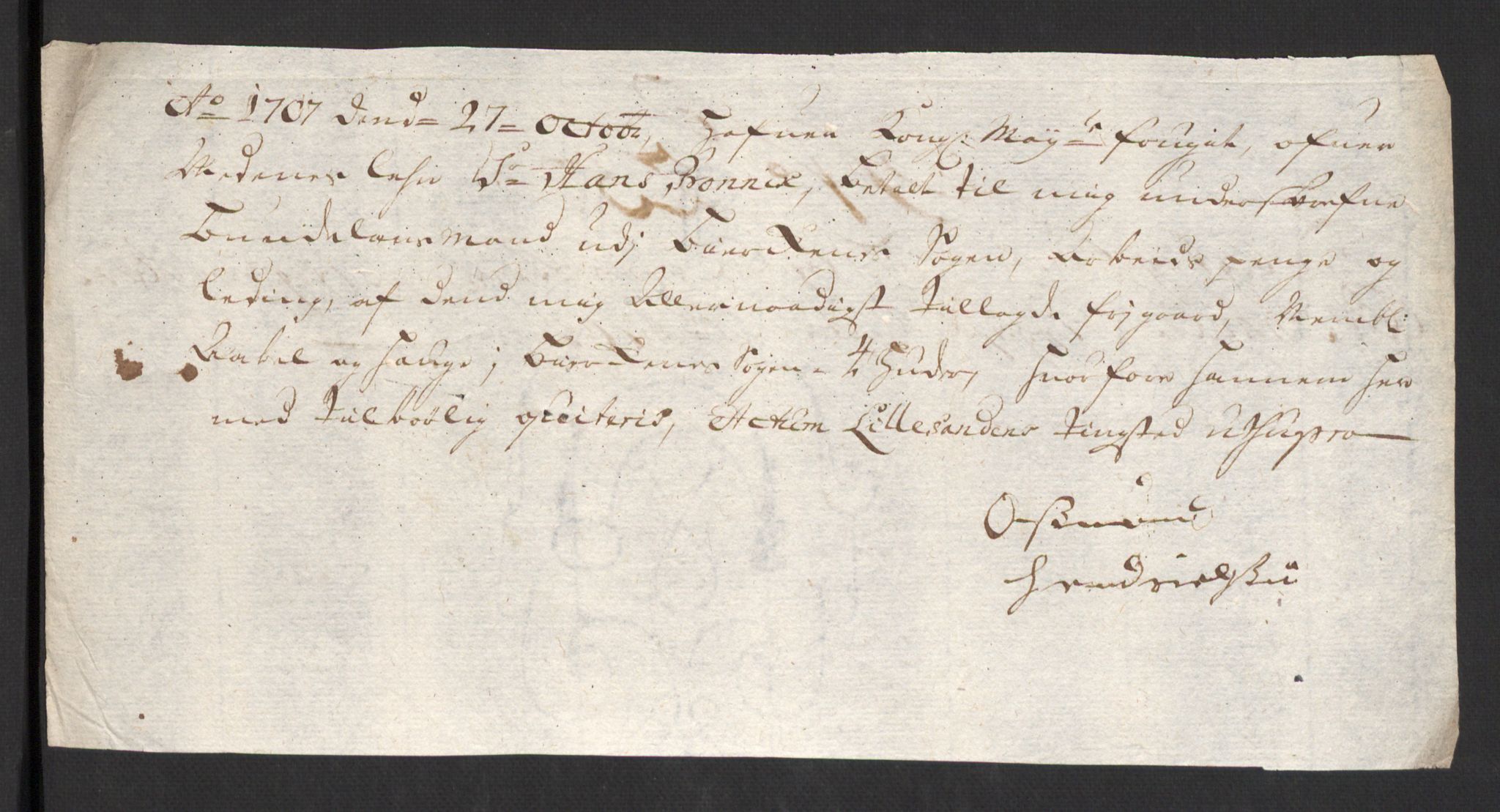 Rentekammeret inntil 1814, Reviderte regnskaper, Fogderegnskap, AV/RA-EA-4092/R39/L2318: Fogderegnskap Nedenes, 1706-1709, p. 190