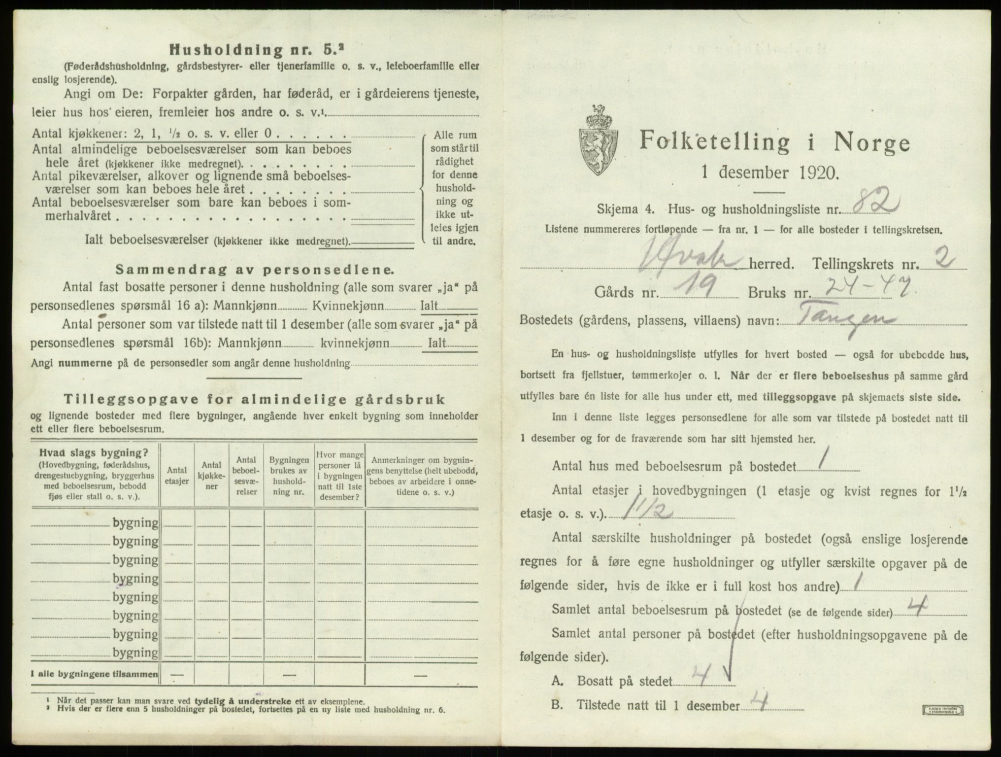 SAO, 1920 census for Hvaler, 1920, p. 553