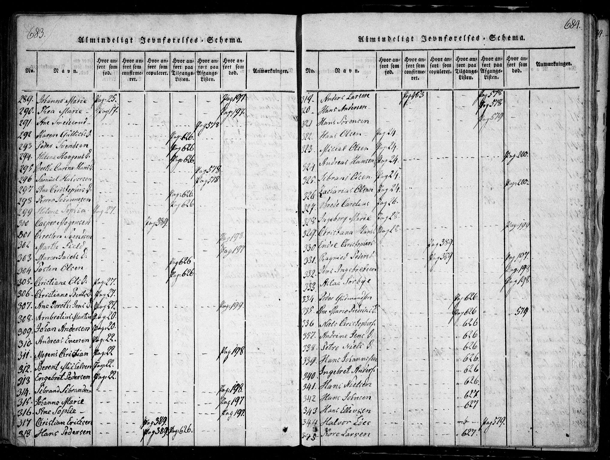 Nesodden prestekontor Kirkebøker, SAO/A-10013/F/Fa/L0006: Parish register (official) no. I 6, 1814-1847, p. 683-684