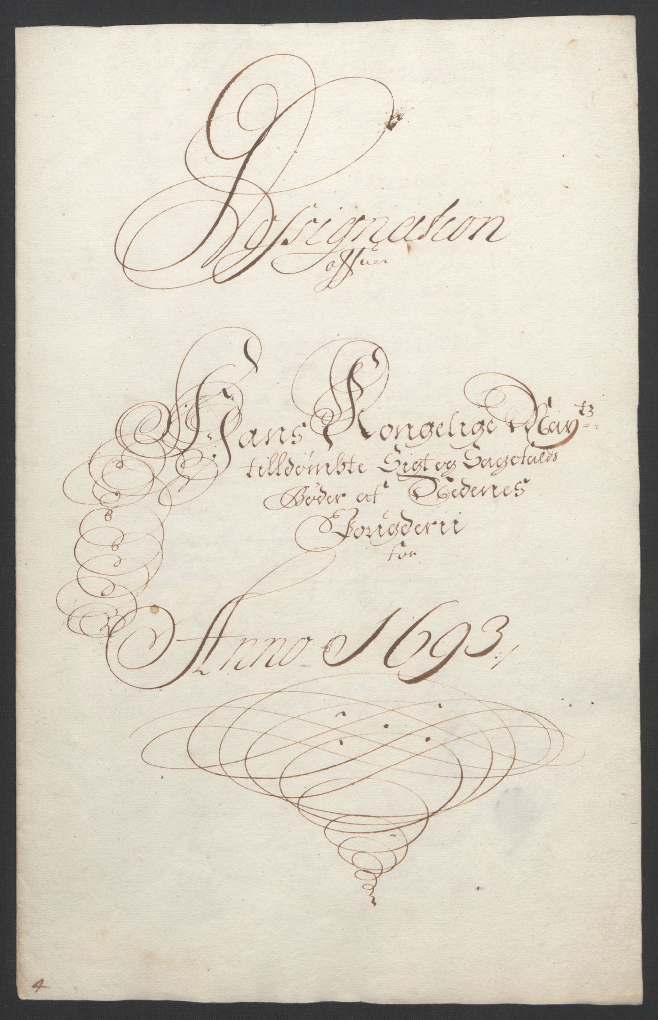 Rentekammeret inntil 1814, Reviderte regnskaper, Fogderegnskap, RA/EA-4092/R39/L2312: Fogderegnskap Nedenes, 1693-1695, p. 22