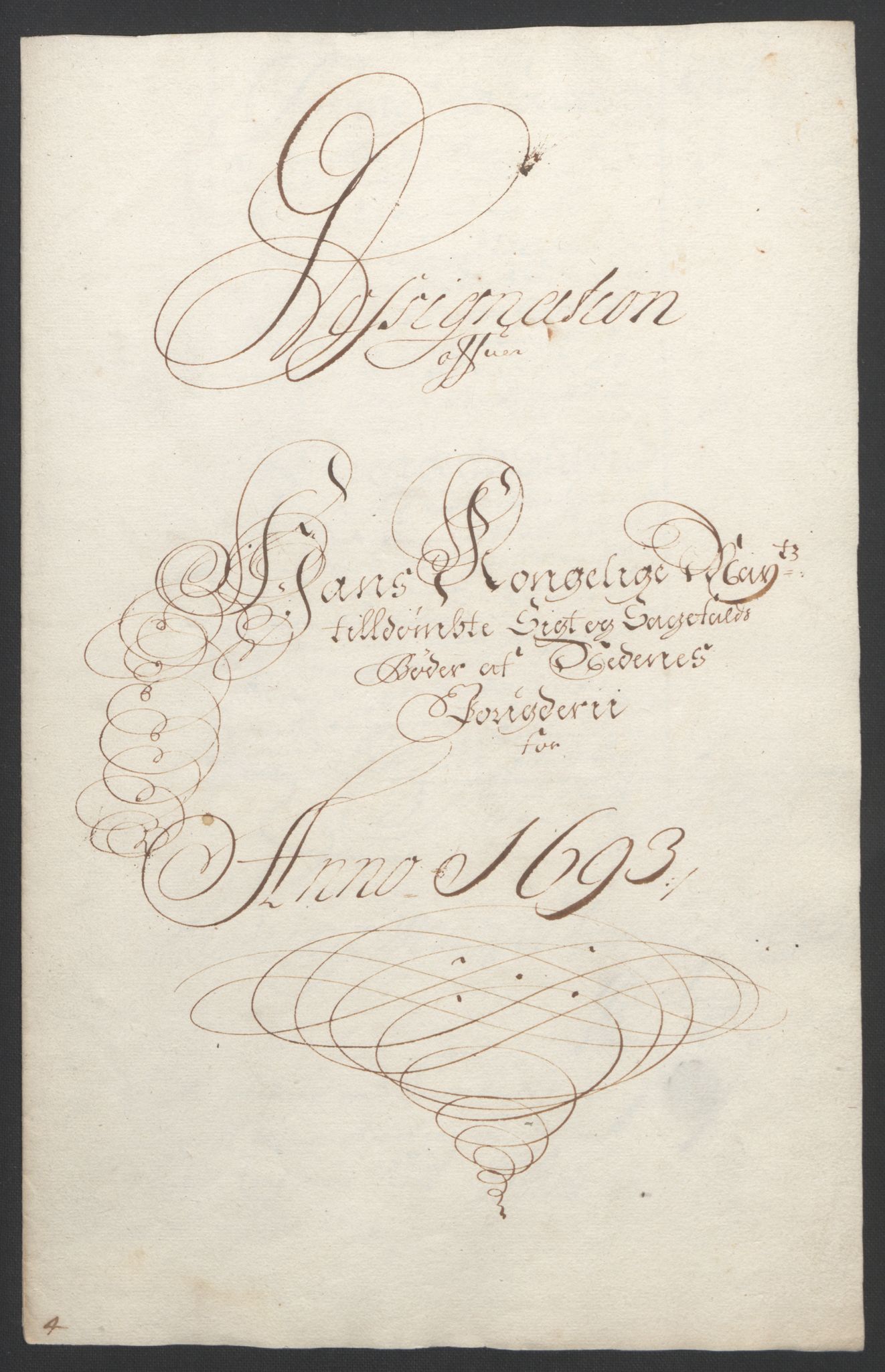 Rentekammeret inntil 1814, Reviderte regnskaper, Fogderegnskap, AV/RA-EA-4092/R39/L2312: Fogderegnskap Nedenes, 1693-1695, p. 22