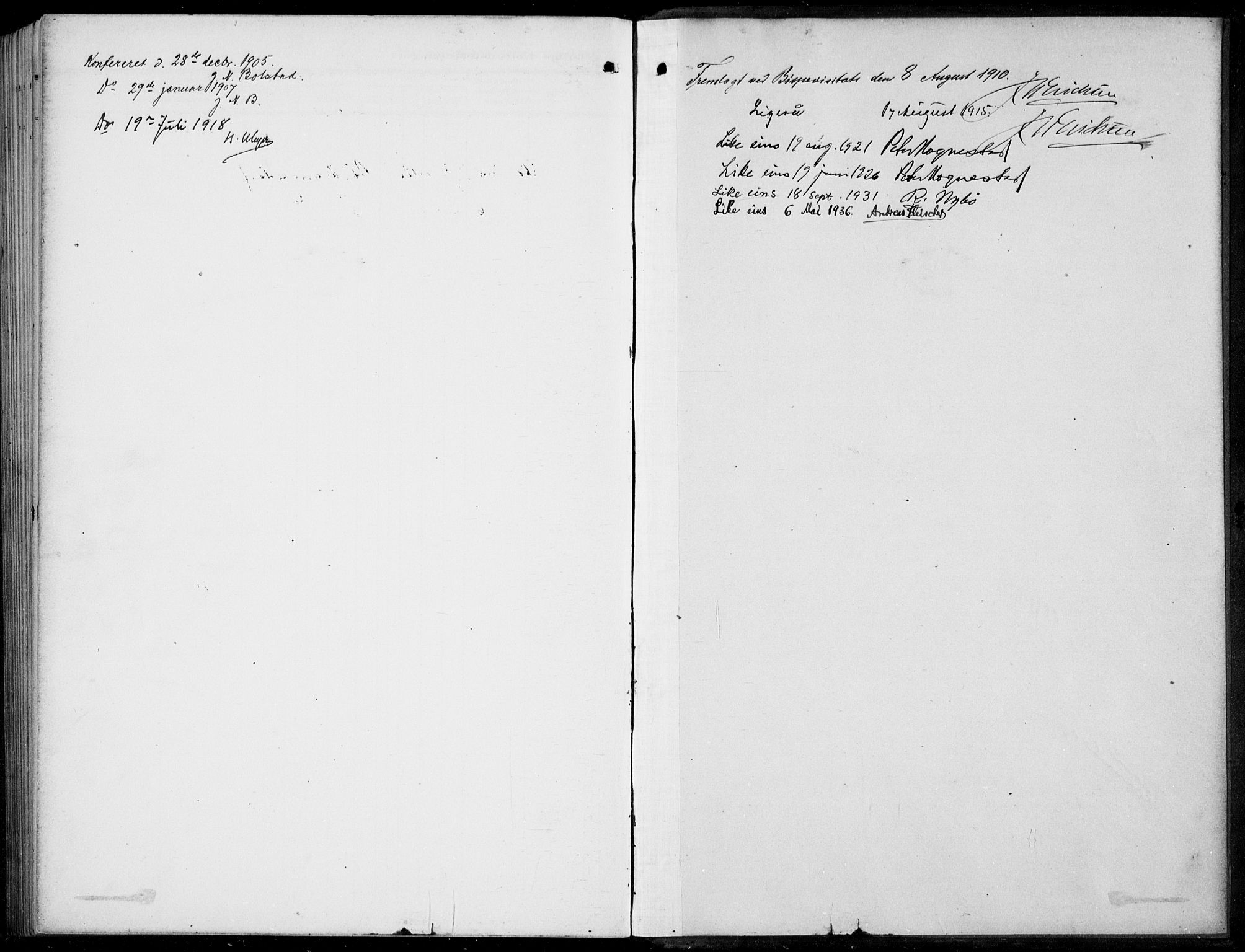 Stryn Sokneprestembete, AV/SAB-A-82501: Parish register (copy) no. C 4, 1905-1936