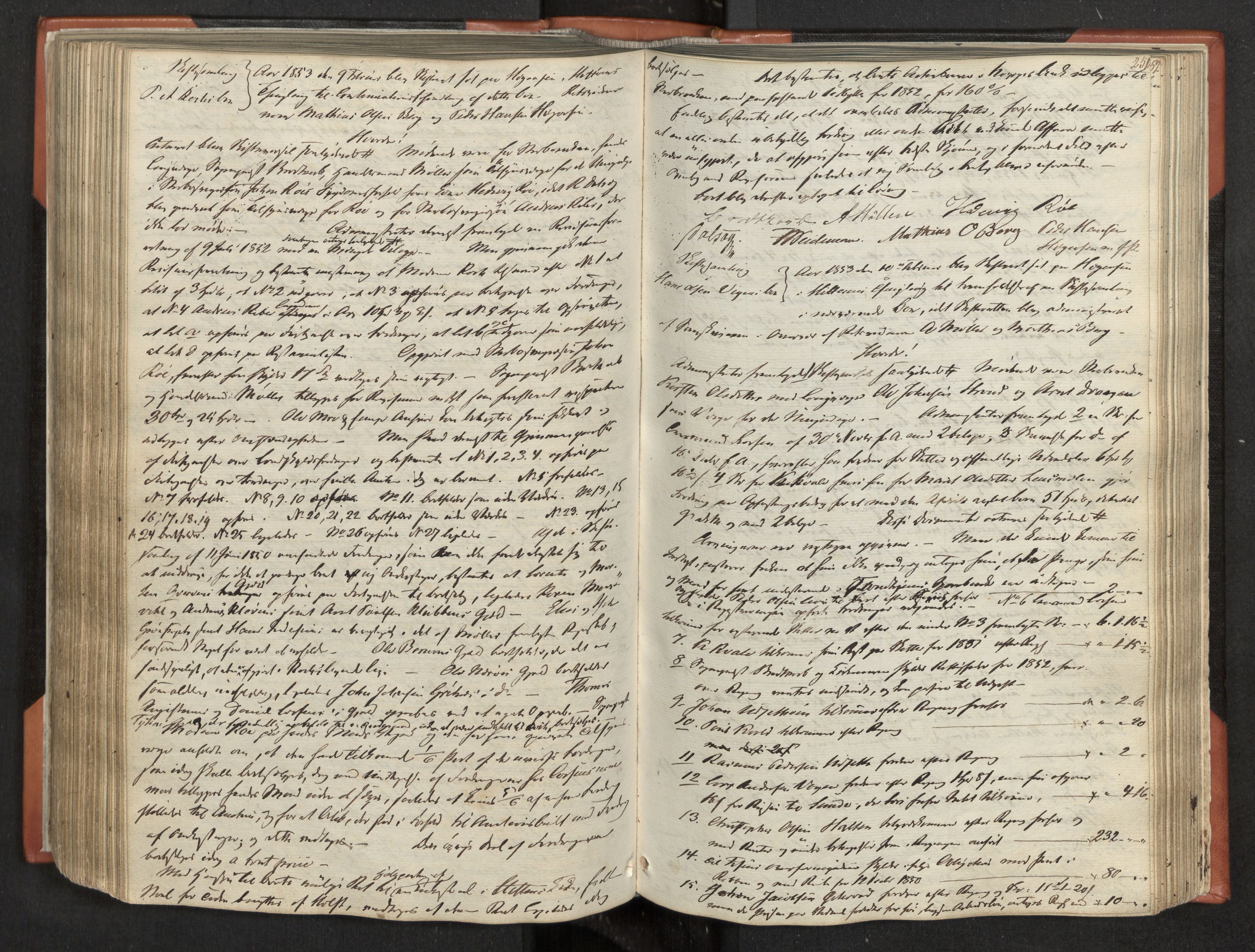 Fosen sorenskriveri, AV/SAT-A-1107/1/3/3B/L0001: Skiftebehandlingsprotokoll, 1845-1858, p. 251