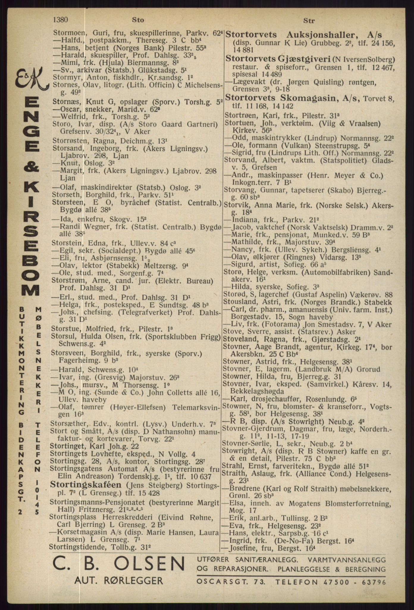 Kristiania/Oslo adressebok, PUBL/-, 1936, p. 1380