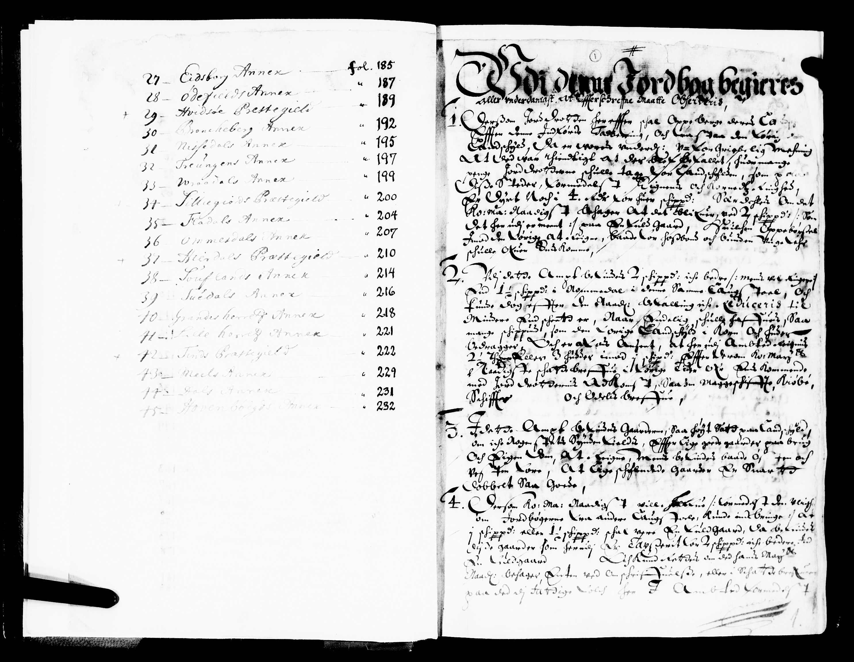 Rentekammeret inntil 1814, Realistisk ordnet avdeling, AV/RA-EA-4070/N/Nb/Nba/L0025: Bamble fogderi, 1665, p. 1a