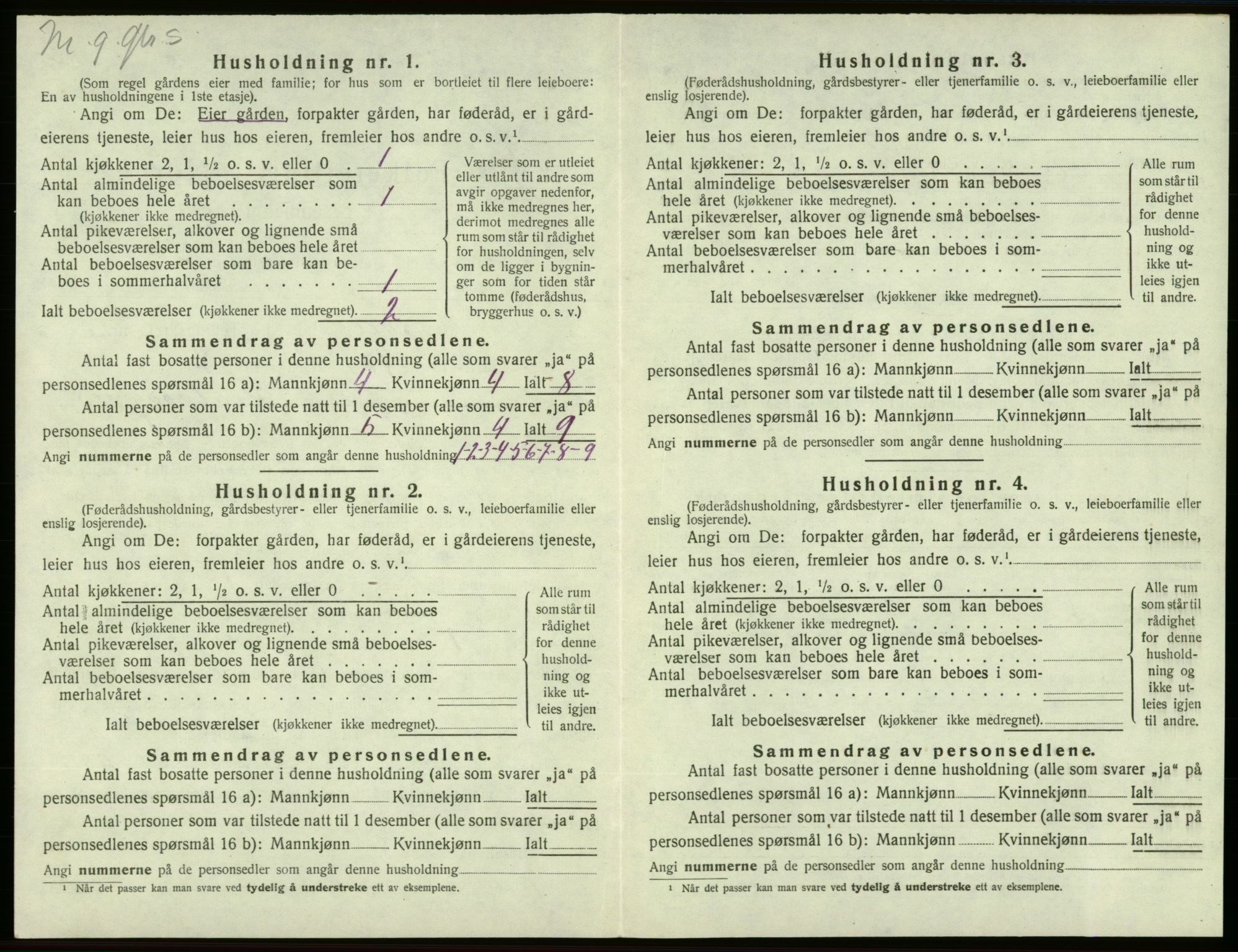 SAB, 1920 census for Sveio, 1920, p. 503