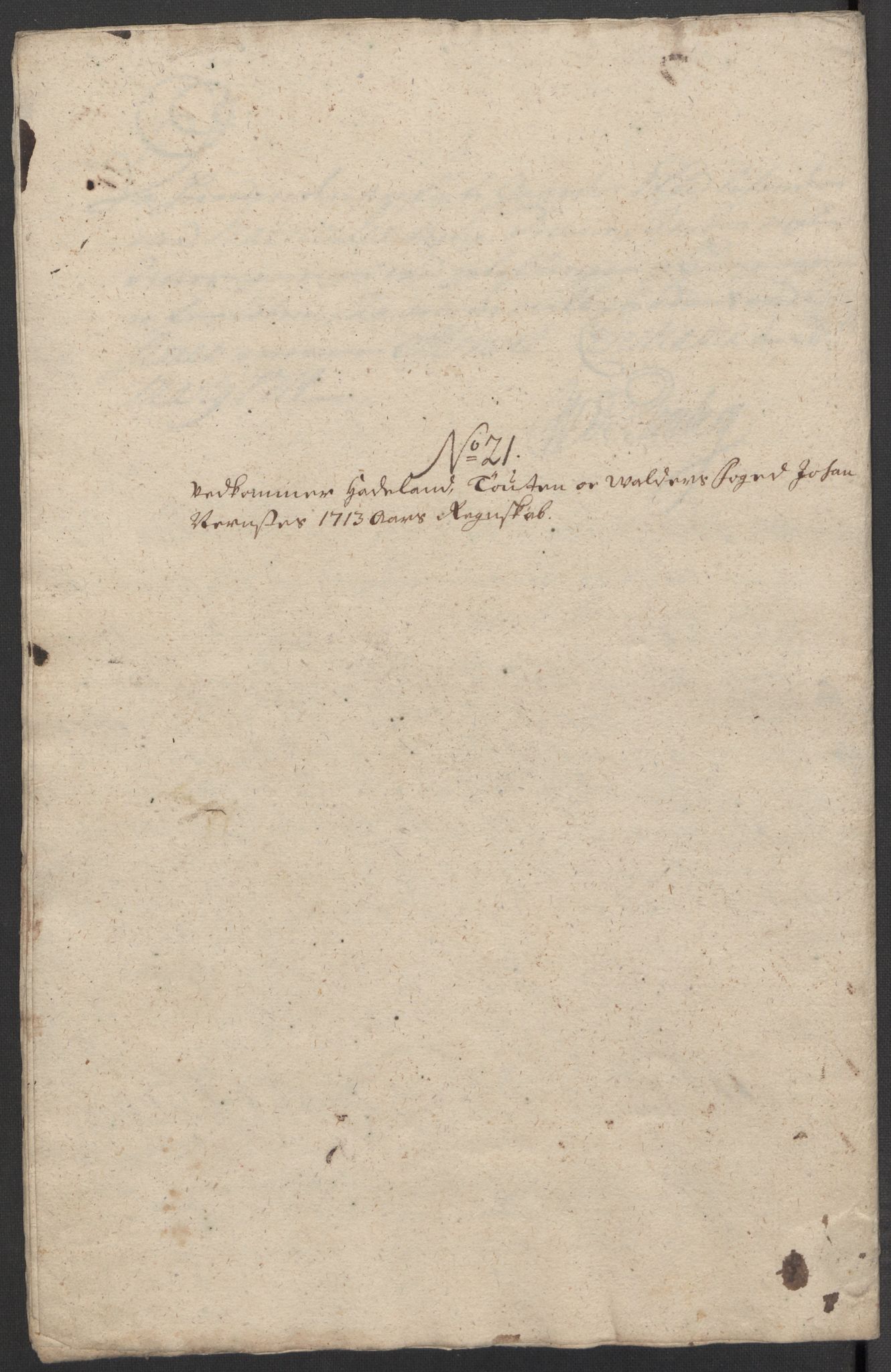 Rentekammeret inntil 1814, Reviderte regnskaper, Fogderegnskap, AV/RA-EA-4092/R18/L1311: Fogderegnskap Hadeland, Toten og Valdres, 1713, p. 270