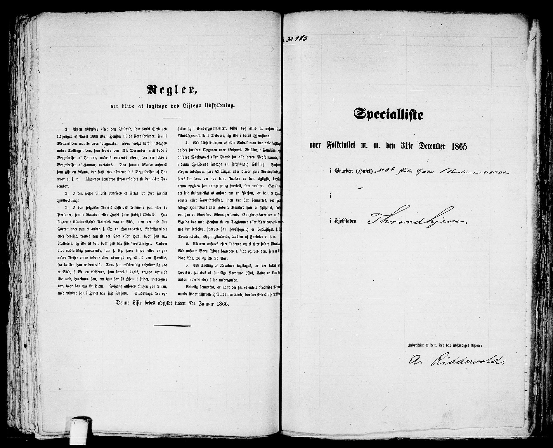 RA, 1865 census for Trondheim, 1865, p. 1904