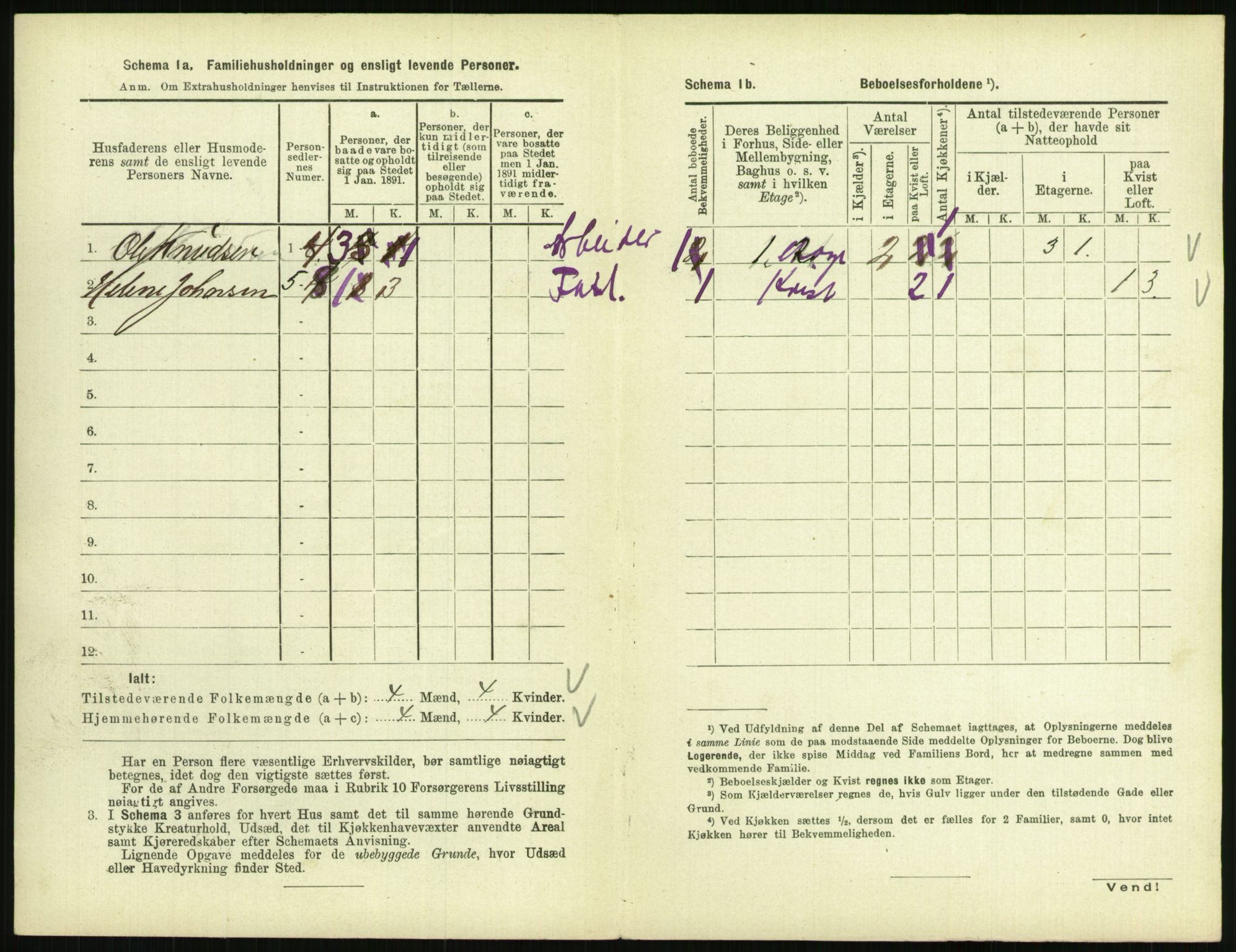 RA, 1891 census for 0801 Kragerø, 1891, p. 727