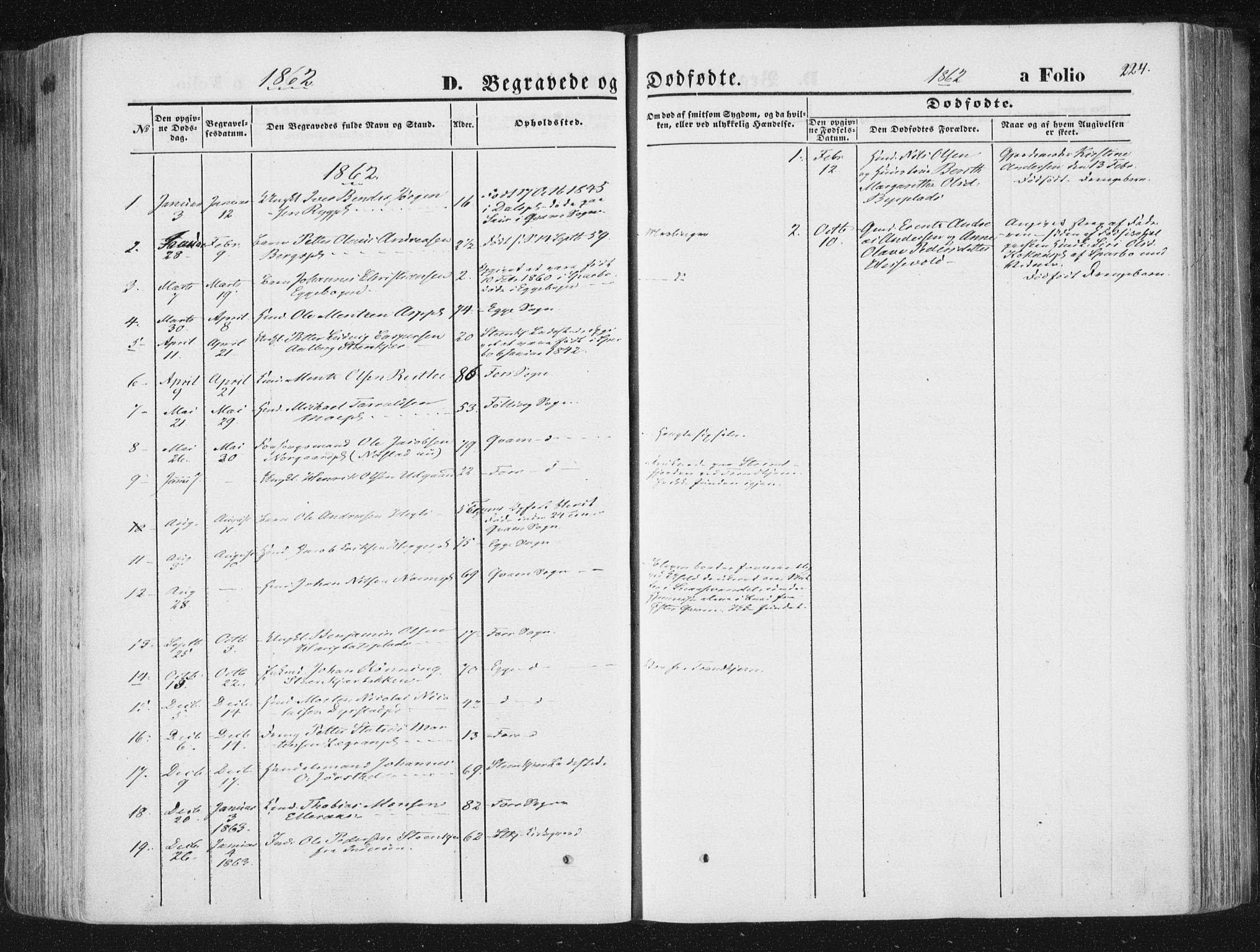 Ministerialprotokoller, klokkerbøker og fødselsregistre - Nord-Trøndelag, SAT/A-1458/746/L0447: Parish register (official) no. 746A06, 1860-1877, p. 224