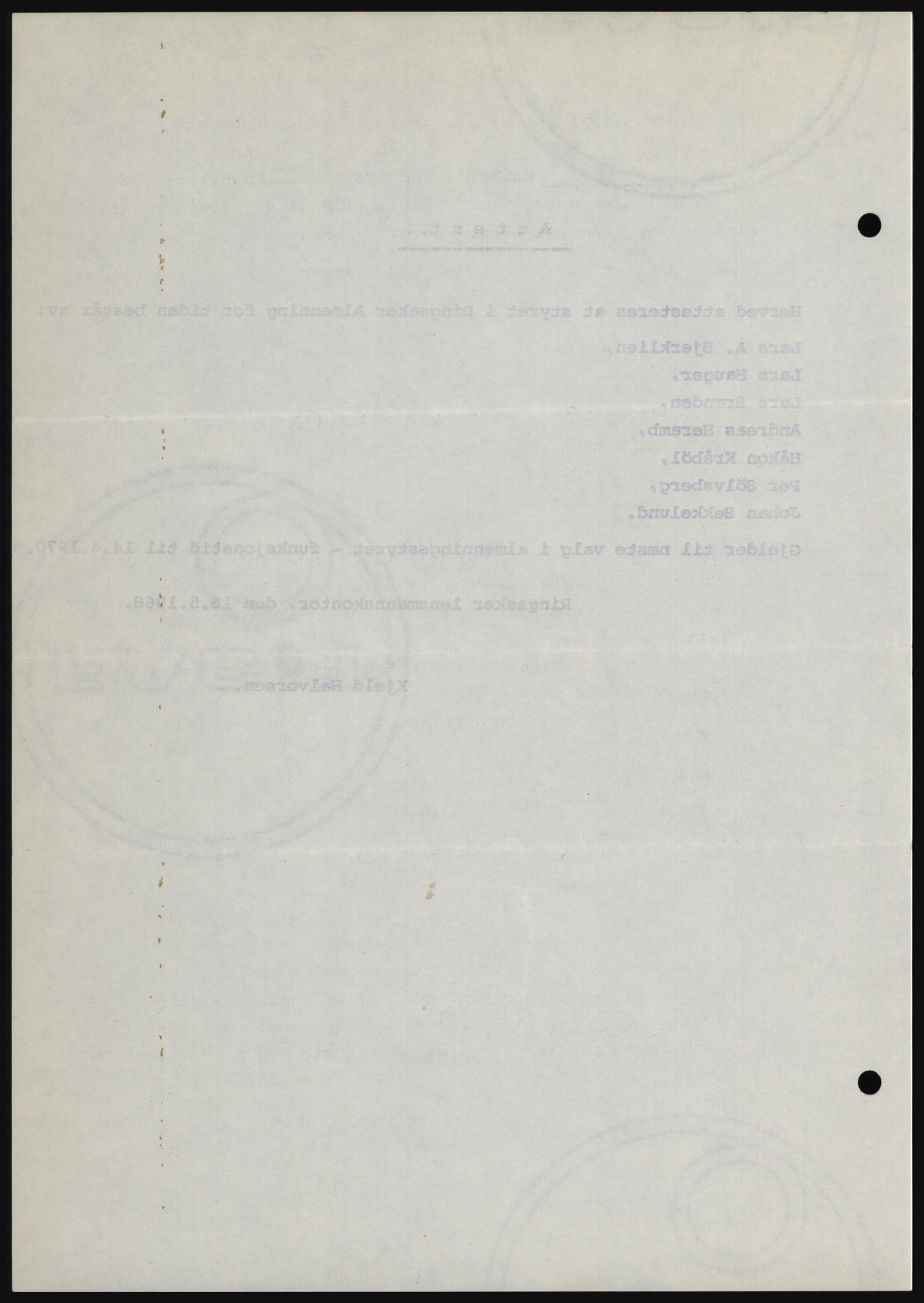 Nord-Hedmark sorenskriveri, SAH/TING-012/H/Hc/L0033: Mortgage book no. 33, 1970-1970, Diary no: : 756/1970