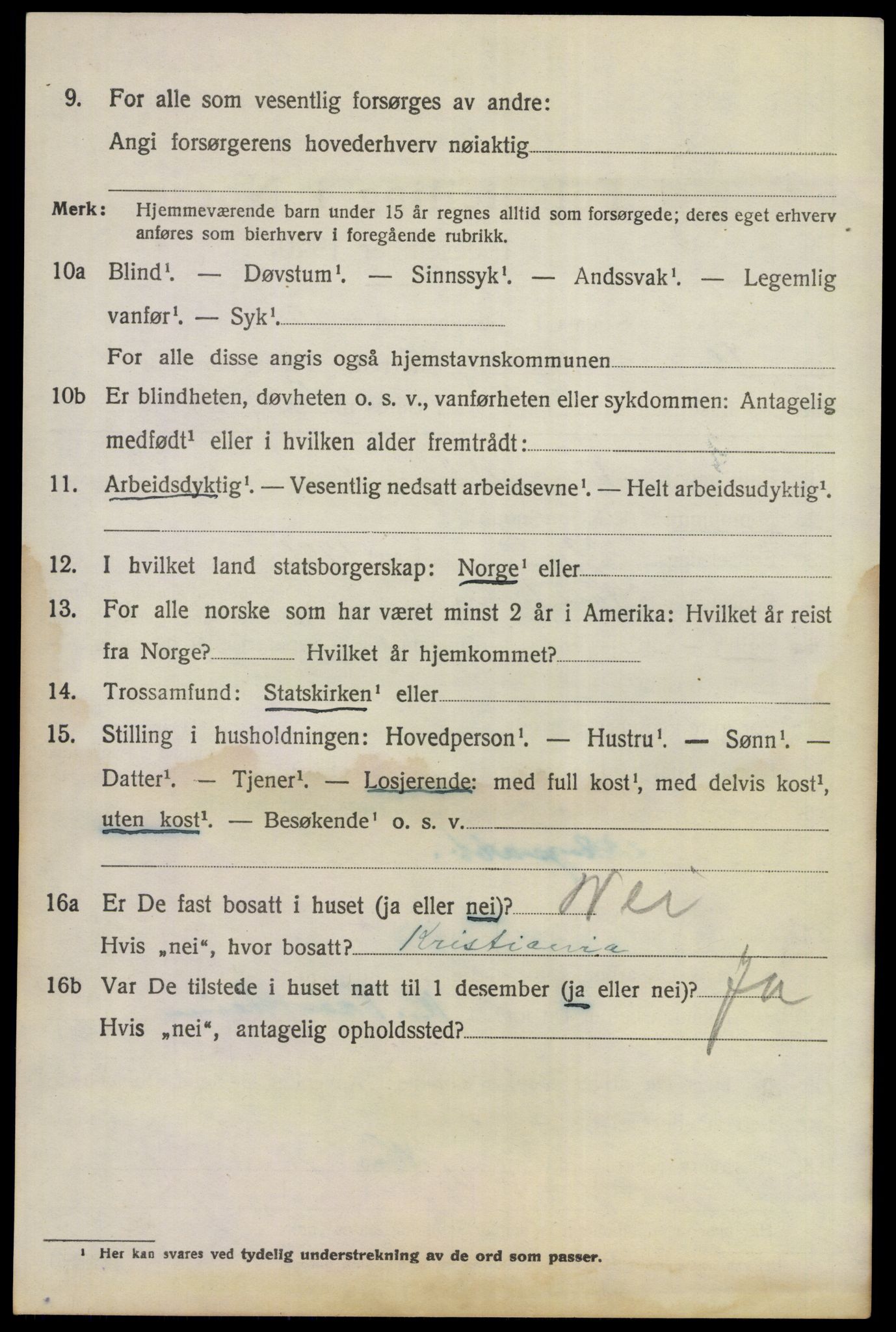 SAKO, 1920 census for Flå, 1920, p. 3098