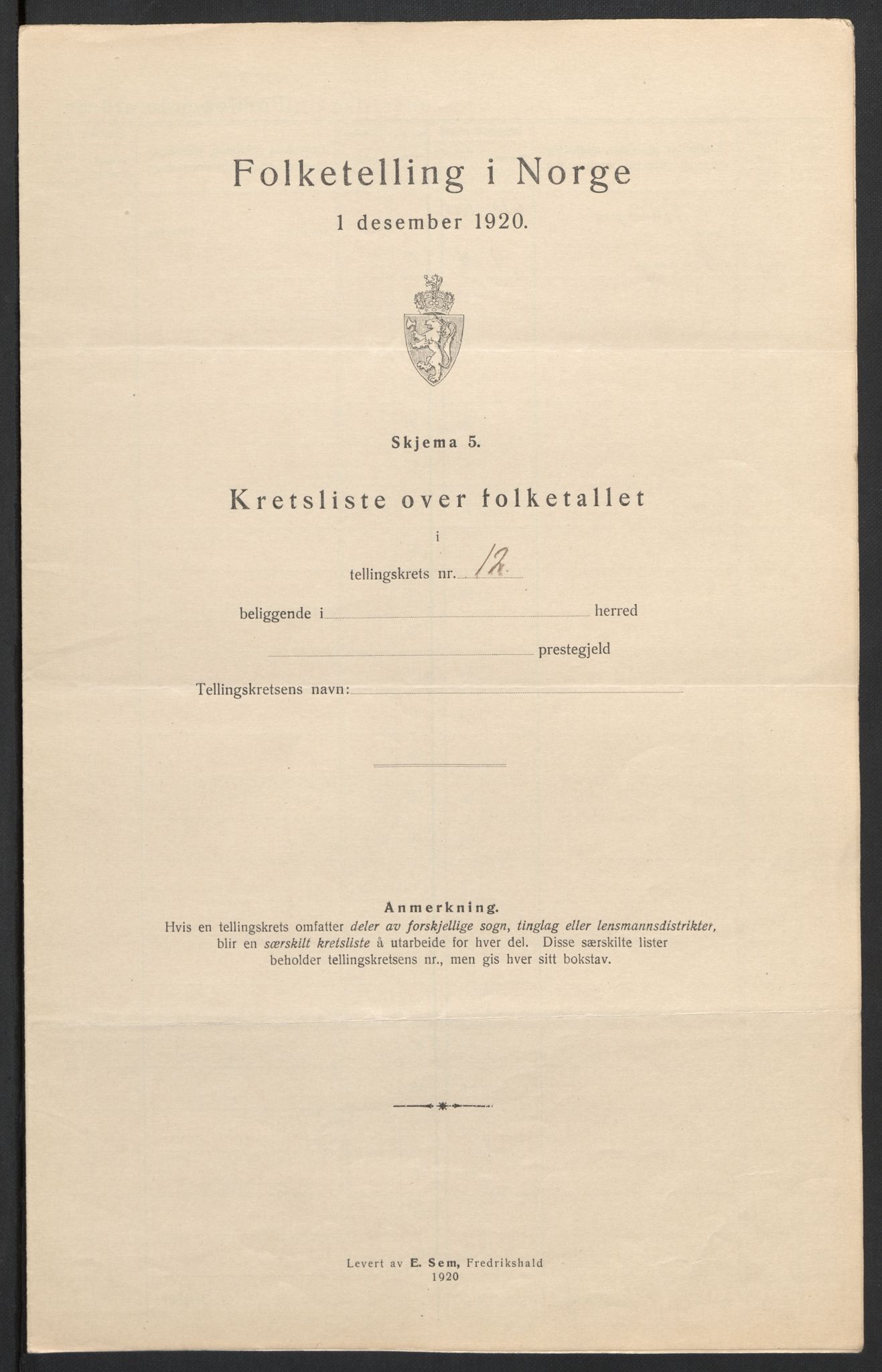 SAH, 1920 census for Ringsaker, 1920, p. 72