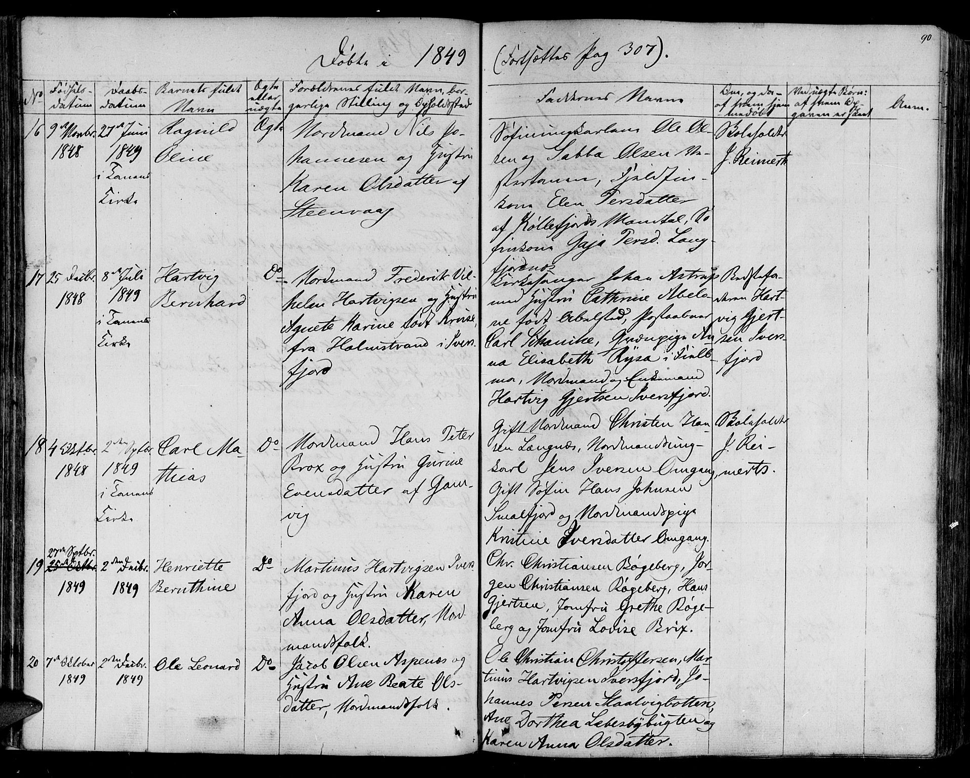 Lebesby sokneprestkontor, AV/SATØ-S-1353/H/Ha/L0003kirke: Parish register (official) no. 3, 1833-1852, p. 90