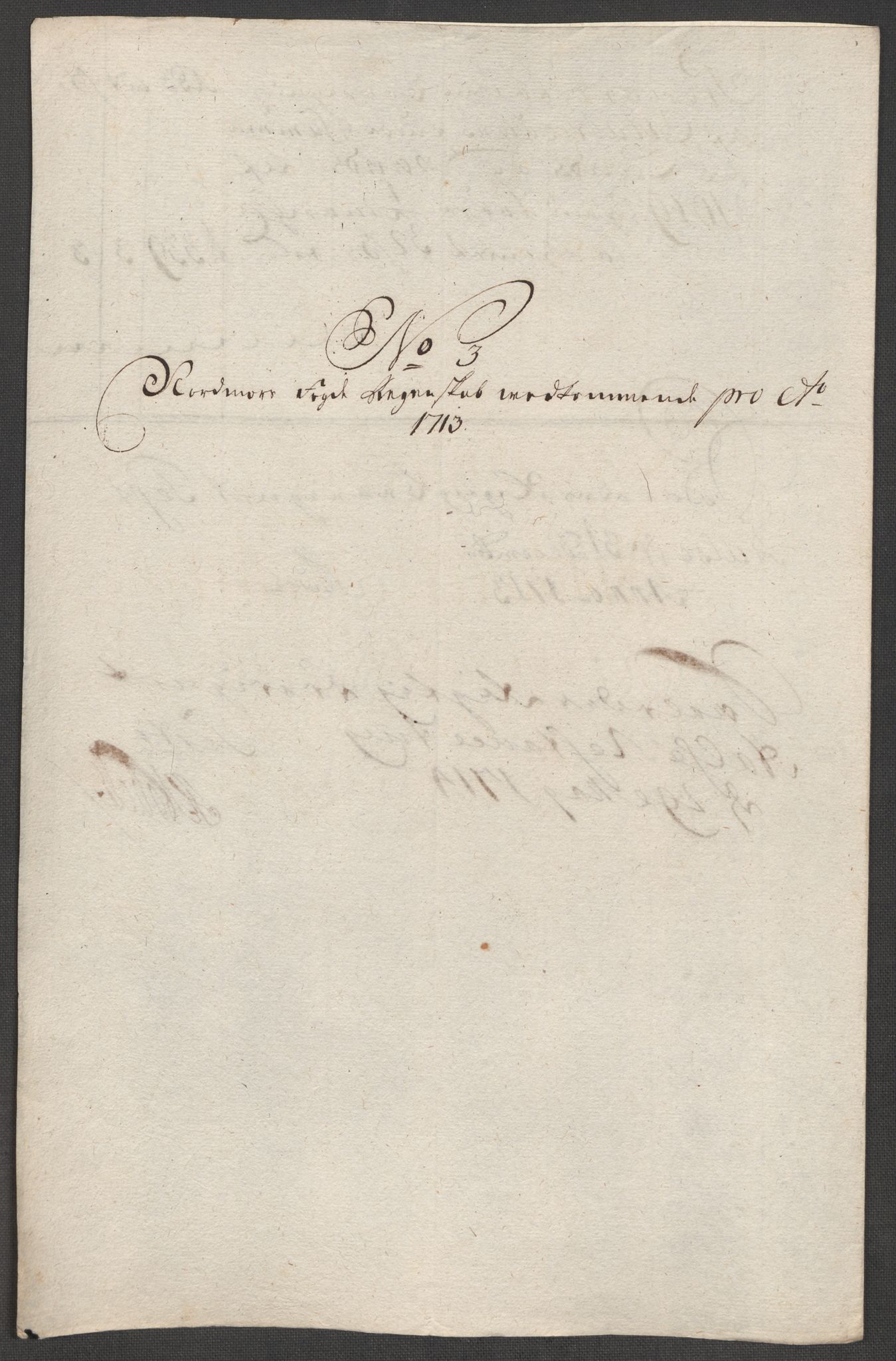 Rentekammeret inntil 1814, Reviderte regnskaper, Fogderegnskap, RA/EA-4092/R56/L3747: Fogderegnskap Nordmøre, 1713, p. 83