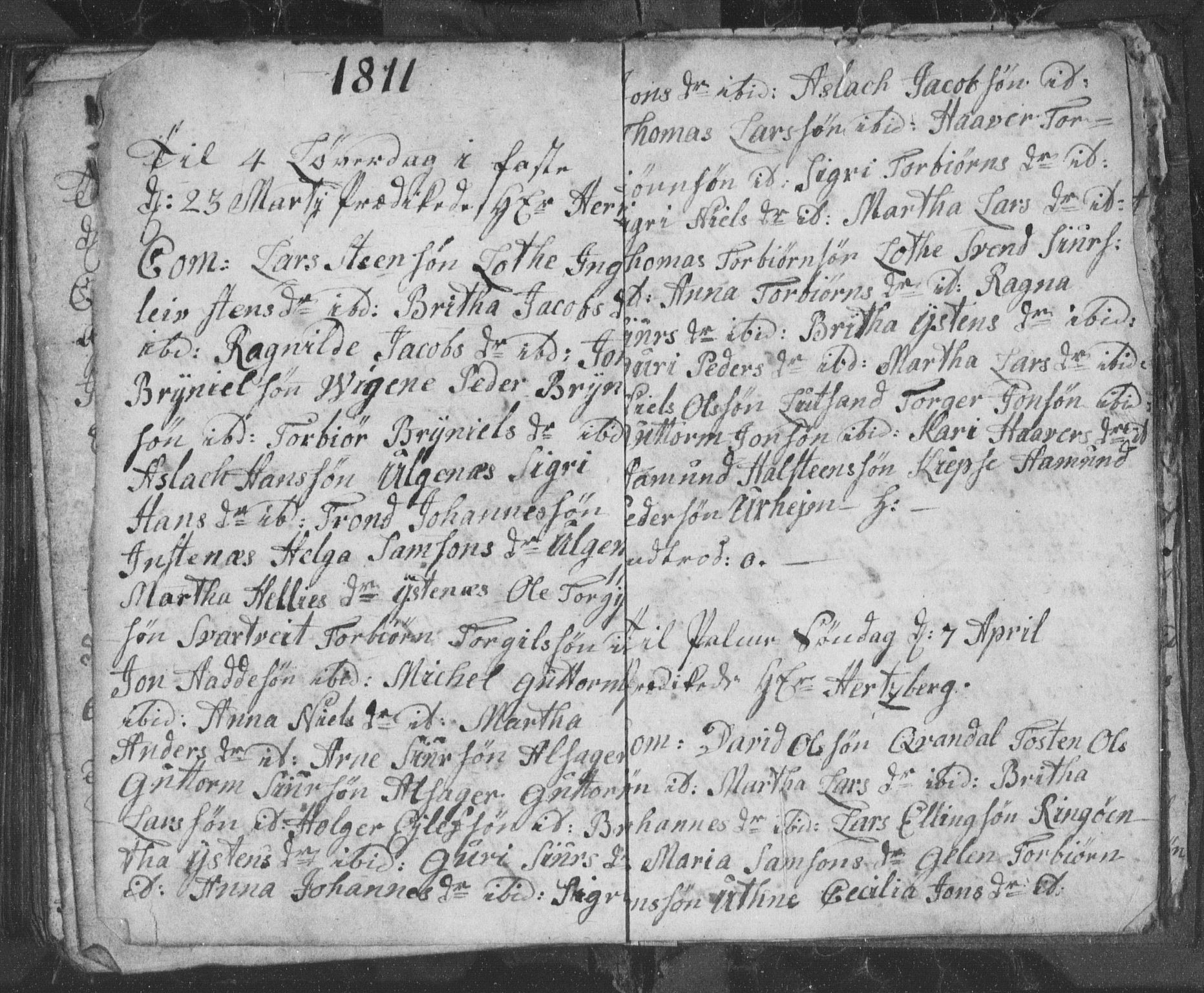 Ullensvang sokneprestembete, AV/SAB-A-78701/H/Hab: Parish register (copy) no. E 5, 1804-1811