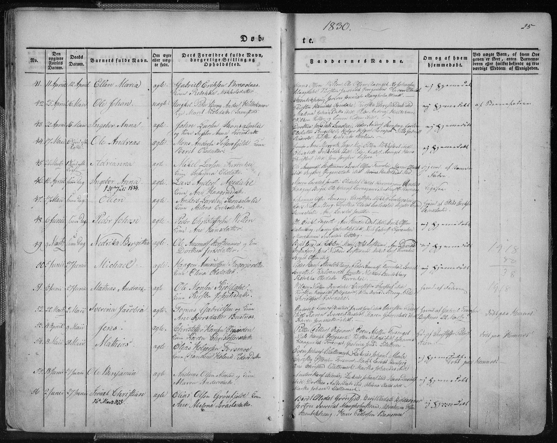 Ministerialprotokoller, klokkerbøker og fødselsregistre - Nordland, AV/SAT-A-1459/827/L0390: Parish register (official) no. 827A02, 1826-1841, p. 25