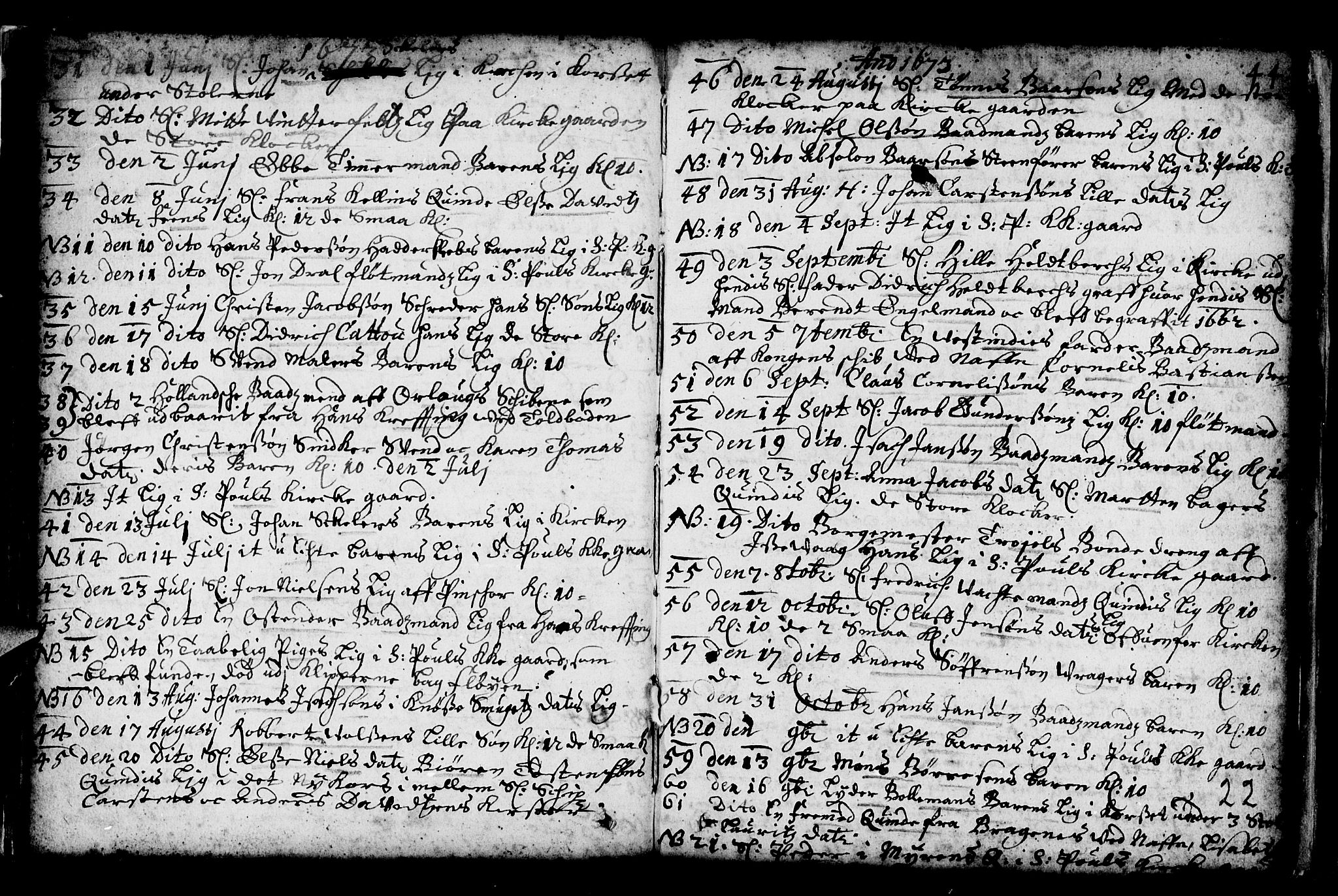 Nykirken Sokneprestembete, SAB/A-77101/H/Haa/L0001: Parish register (official) no. A 1, 1668-1820, p. 22