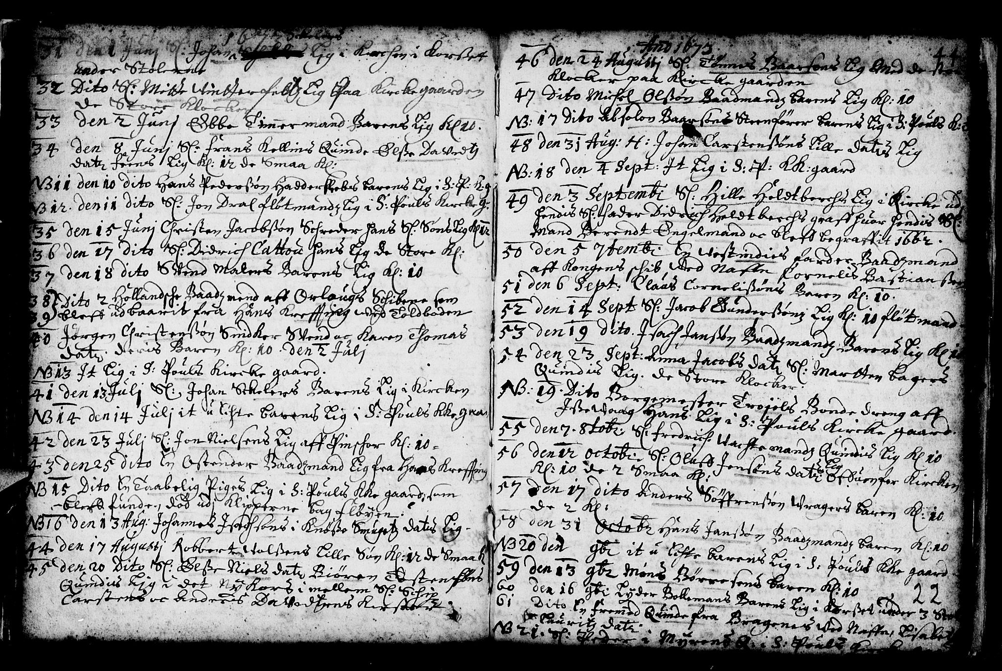 Nykirken Sokneprestembete, AV/SAB-A-77101/H/Haa/L0001: Parish register (official) no. A 1, 1668-1820, p. 22