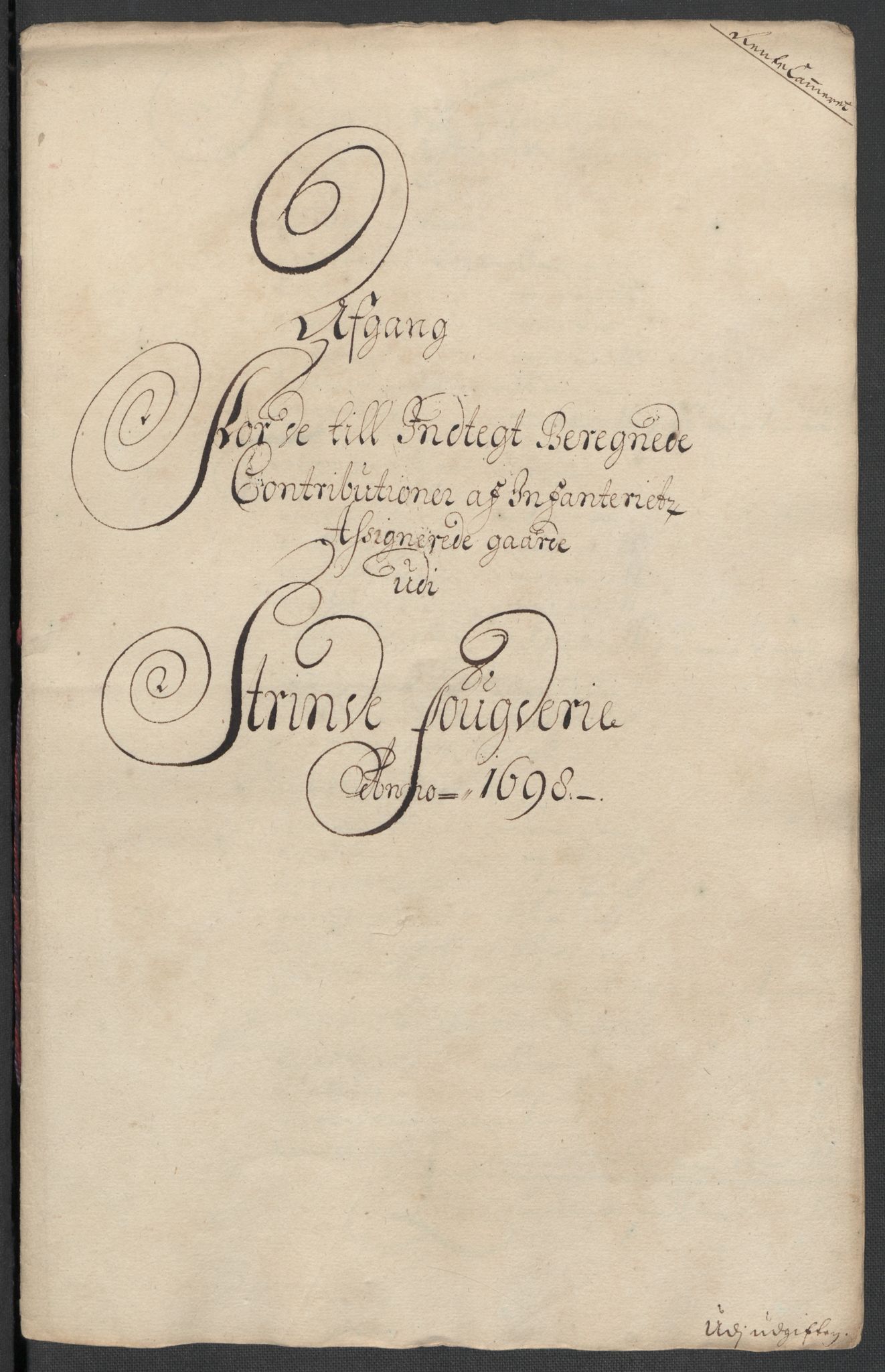 Rentekammeret inntil 1814, Reviderte regnskaper, Fogderegnskap, AV/RA-EA-4092/R61/L4107: Fogderegnskap Strinda og Selbu, 1698-1700, p. 157