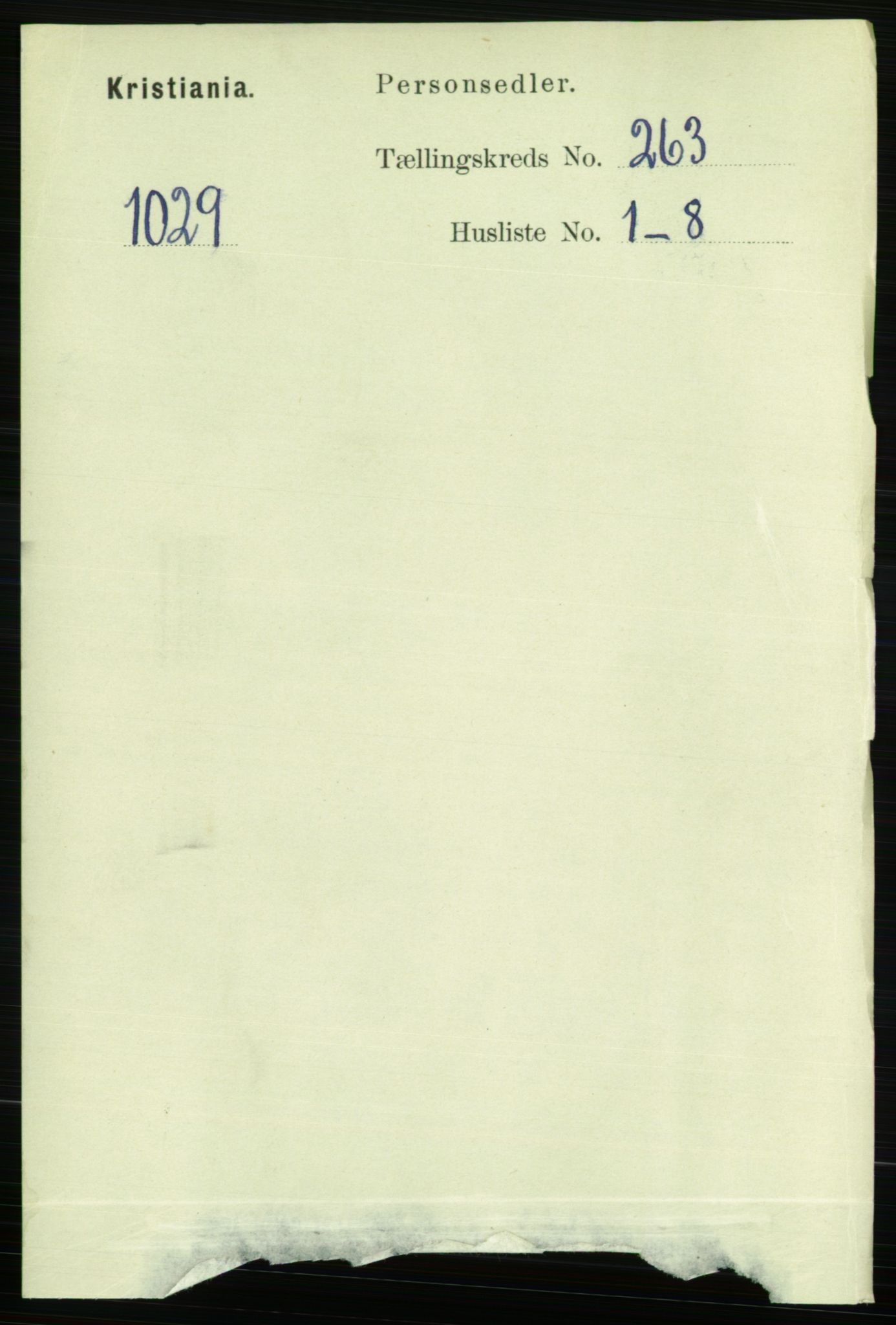 RA, 1891 census for 0301 Kristiania, 1891, p. 159696