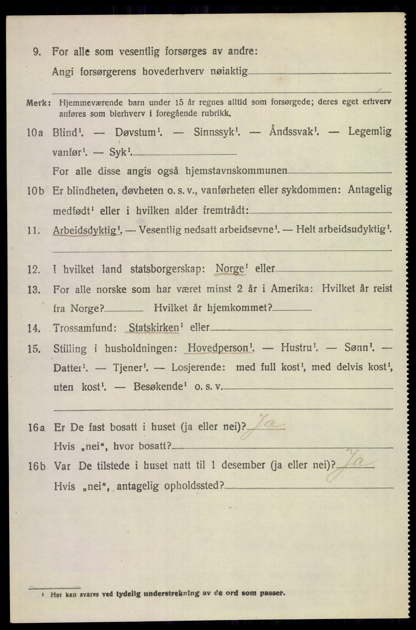 SAKO, 1920 census for Solum, 1920, p. 14645