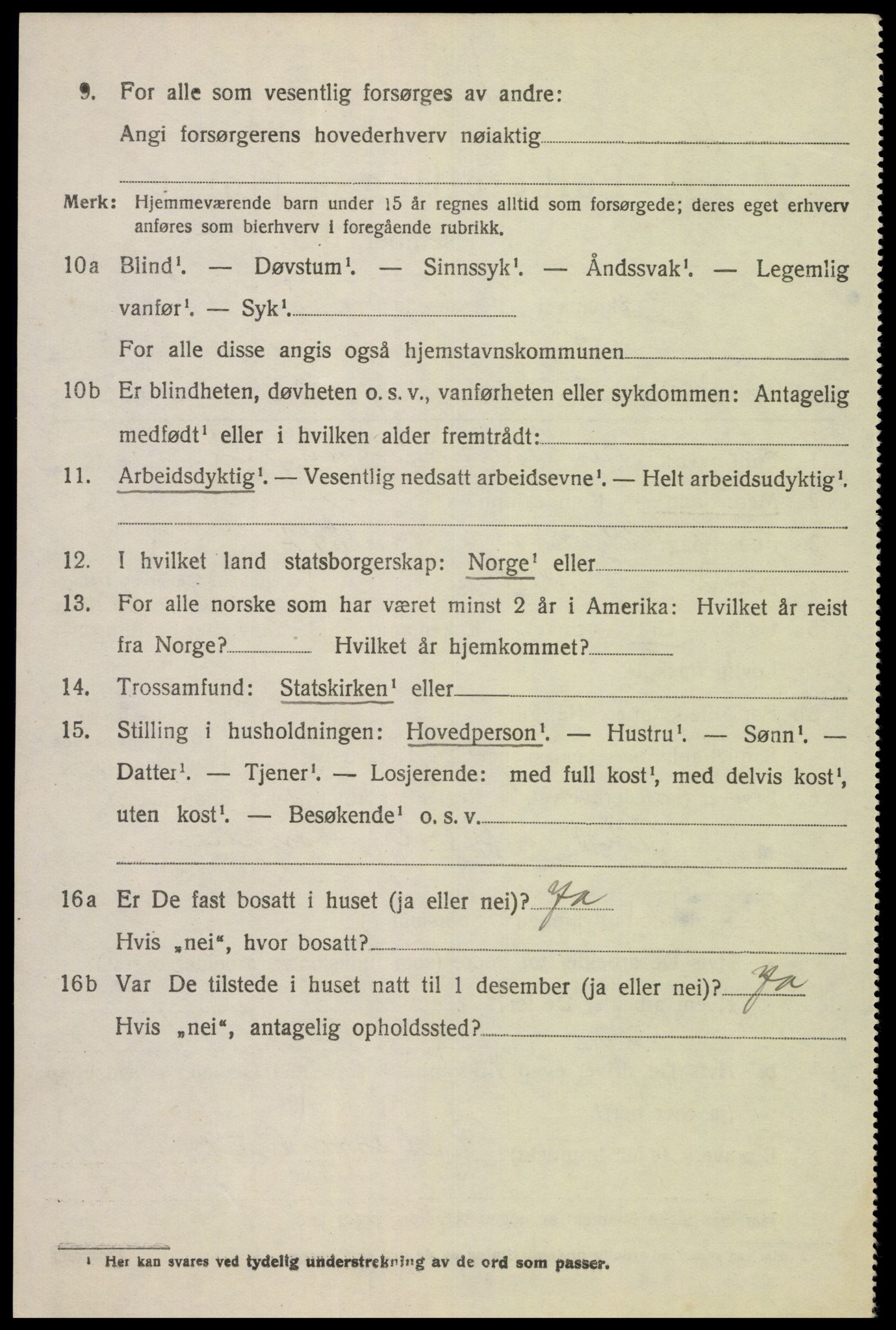 SAK, 1920 census for Hidra, 1920, p. 4057