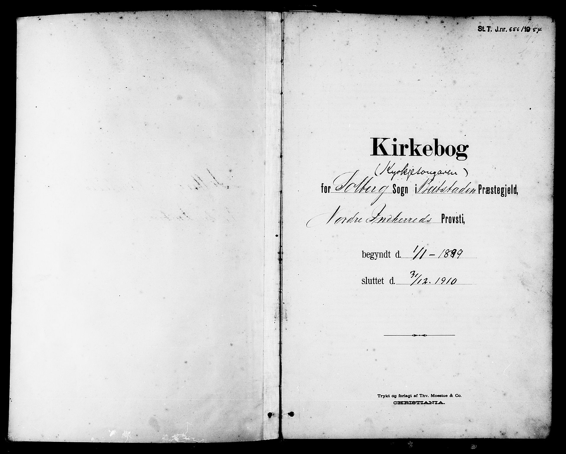 Ministerialprotokoller, klokkerbøker og fødselsregistre - Nord-Trøndelag, SAT/A-1458/741/L0401: Parish register (copy) no. 741C02, 1899-1911, p. 1