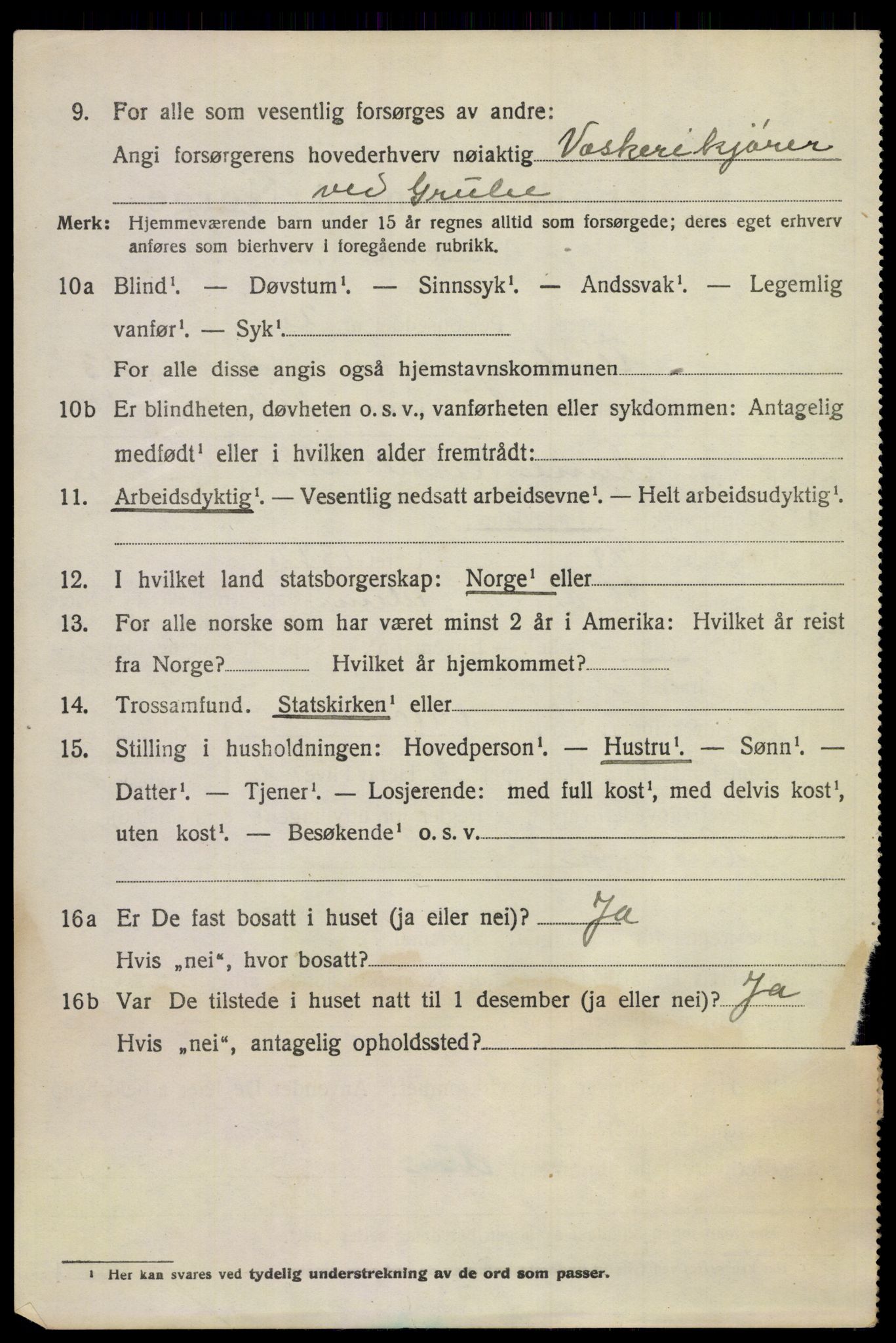 SAKO, 1920 census for Flesberg, 1920, p. 4494