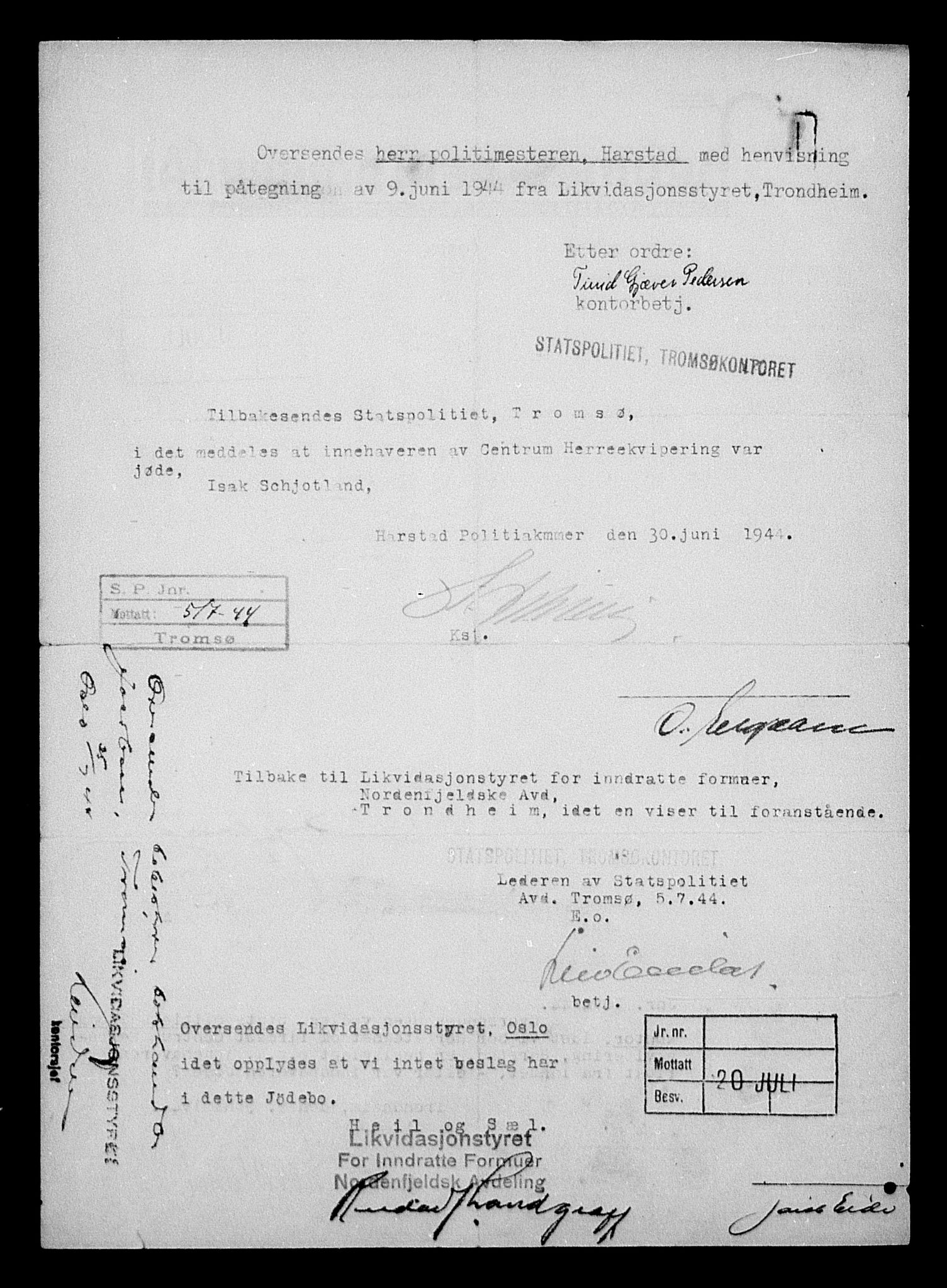 Justisdepartementet, Tilbakeføringskontoret for inndratte formuer, AV/RA-S-1564/H/Hc/Hcb/L0911: --, 1945-1947, p. 574