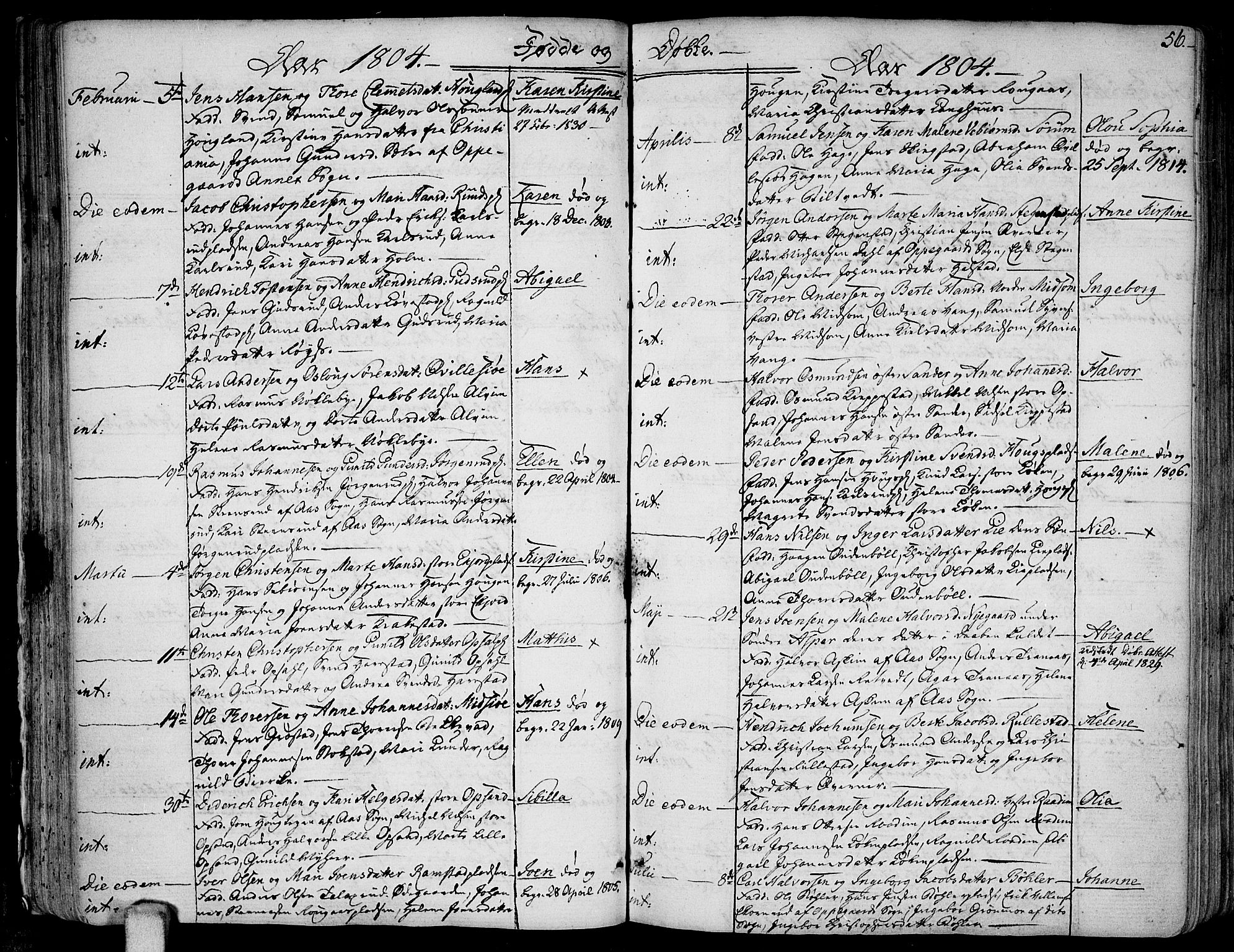 Kråkstad prestekontor Kirkebøker, AV/SAO-A-10125a/F/Fa/L0002: Parish register (official) no. I 2, 1786-1814, p. 56