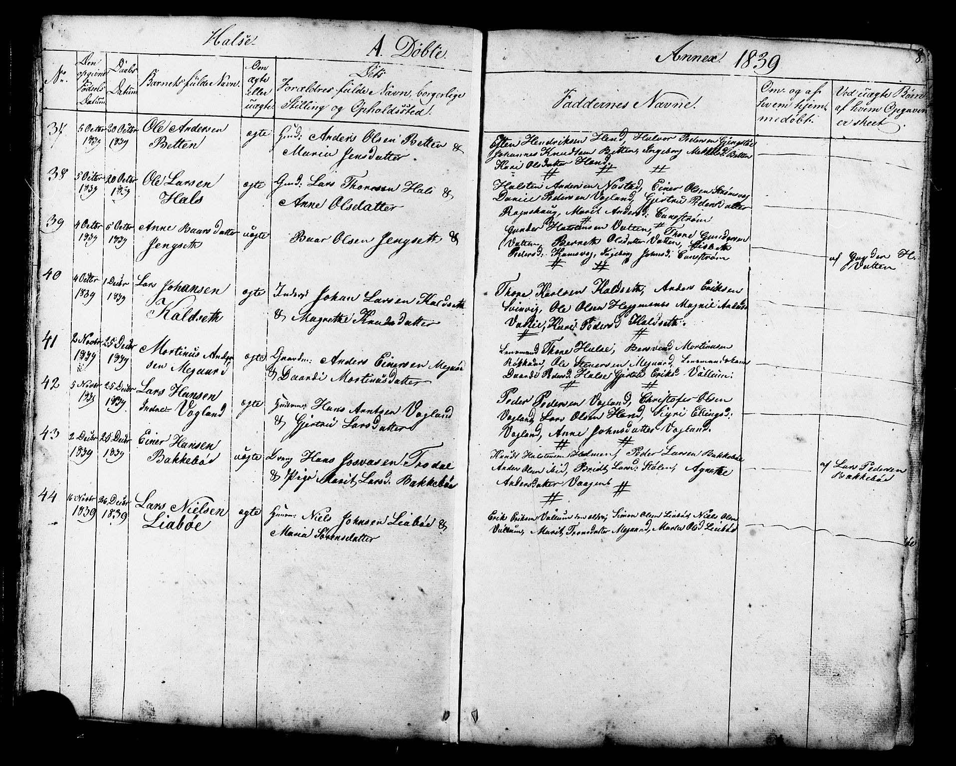 Ministerialprotokoller, klokkerbøker og fødselsregistre - Møre og Romsdal, AV/SAT-A-1454/576/L0890: Parish register (copy) no. 576C01, 1837-1908, p. 8