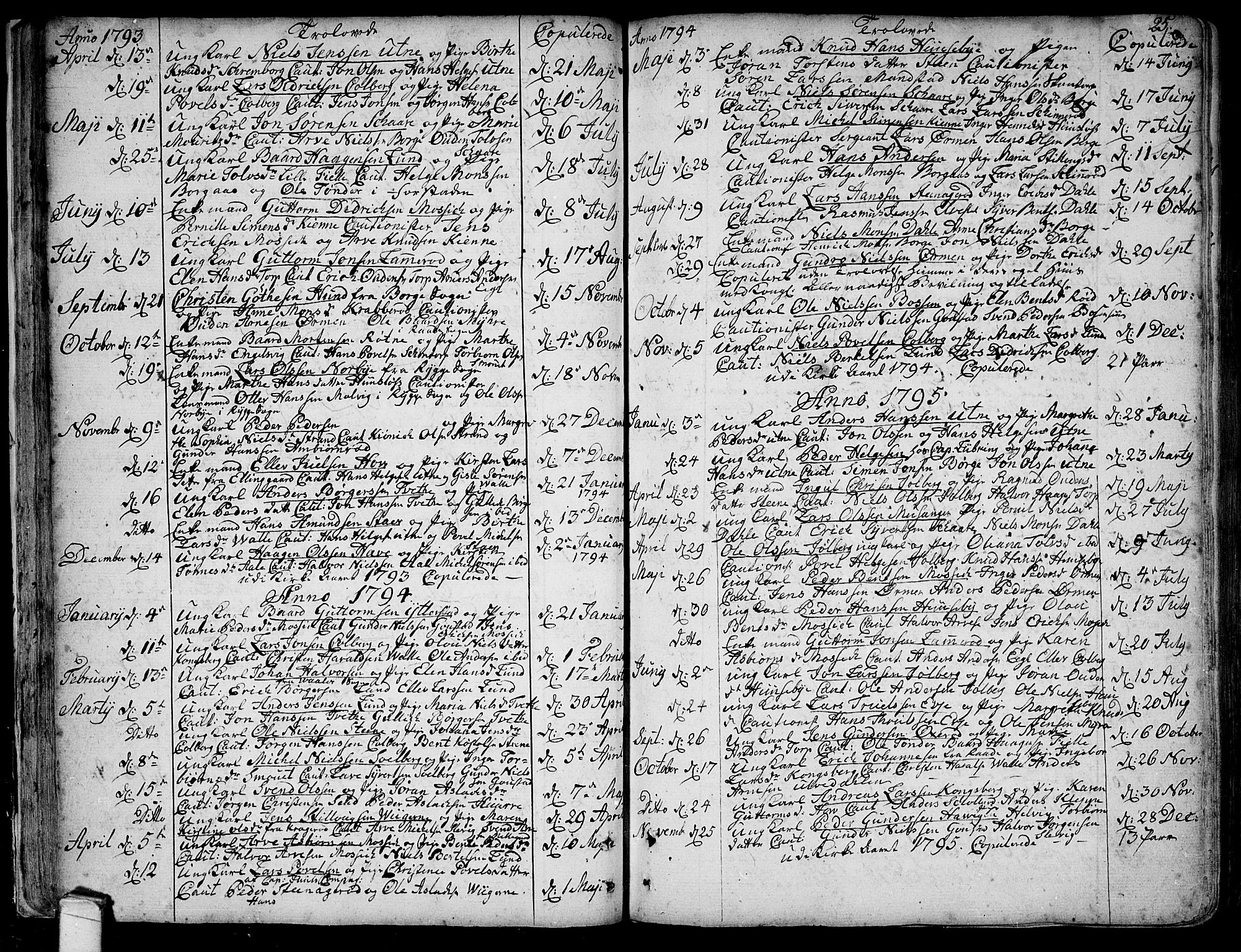 Onsøy prestekontor Kirkebøker, SAO/A-10914/F/Fa/L0001: Parish register (official) no. I 1, 1733-1814, p. 25