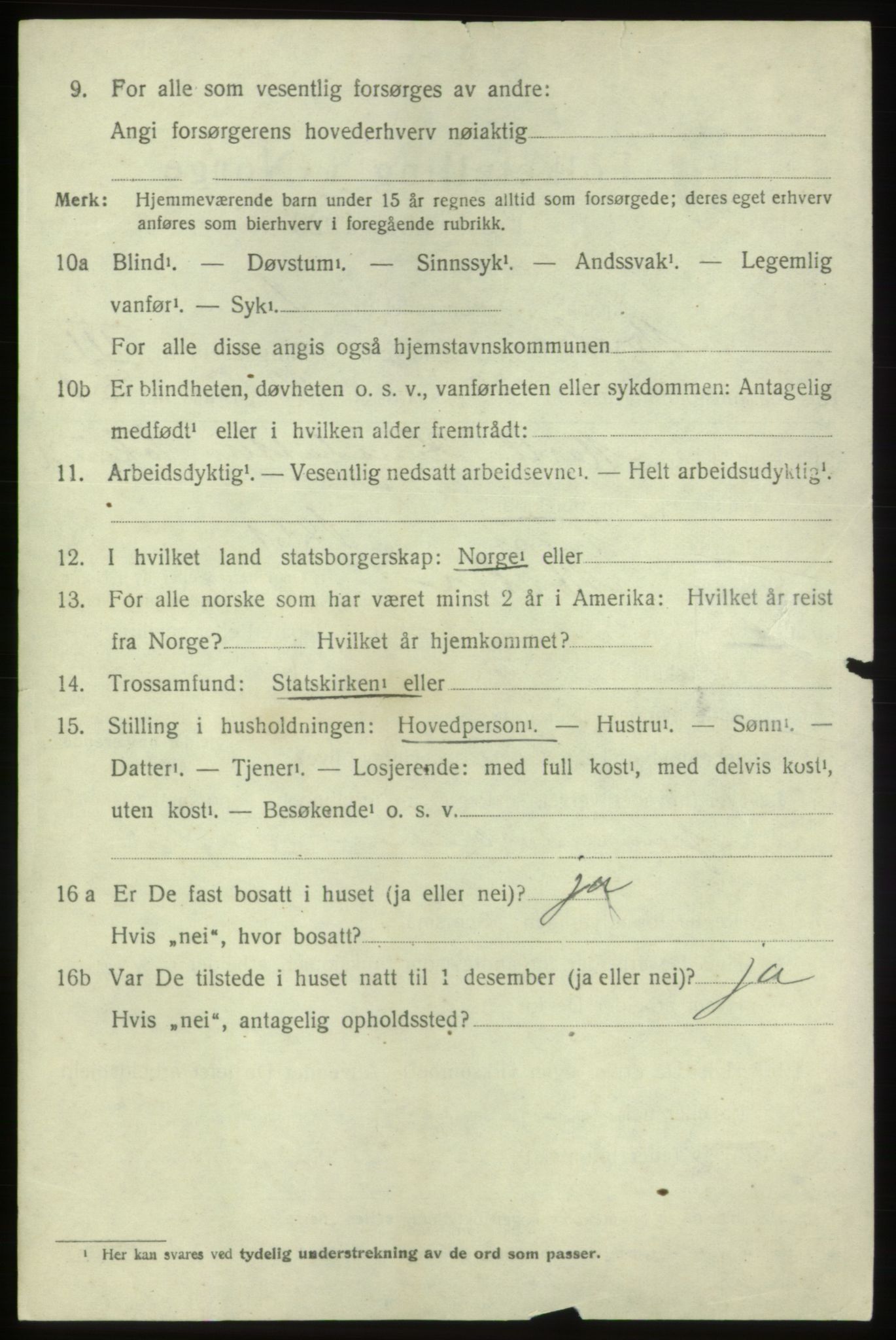 SAB, 1920 census for Moster, 1920, p. 1320