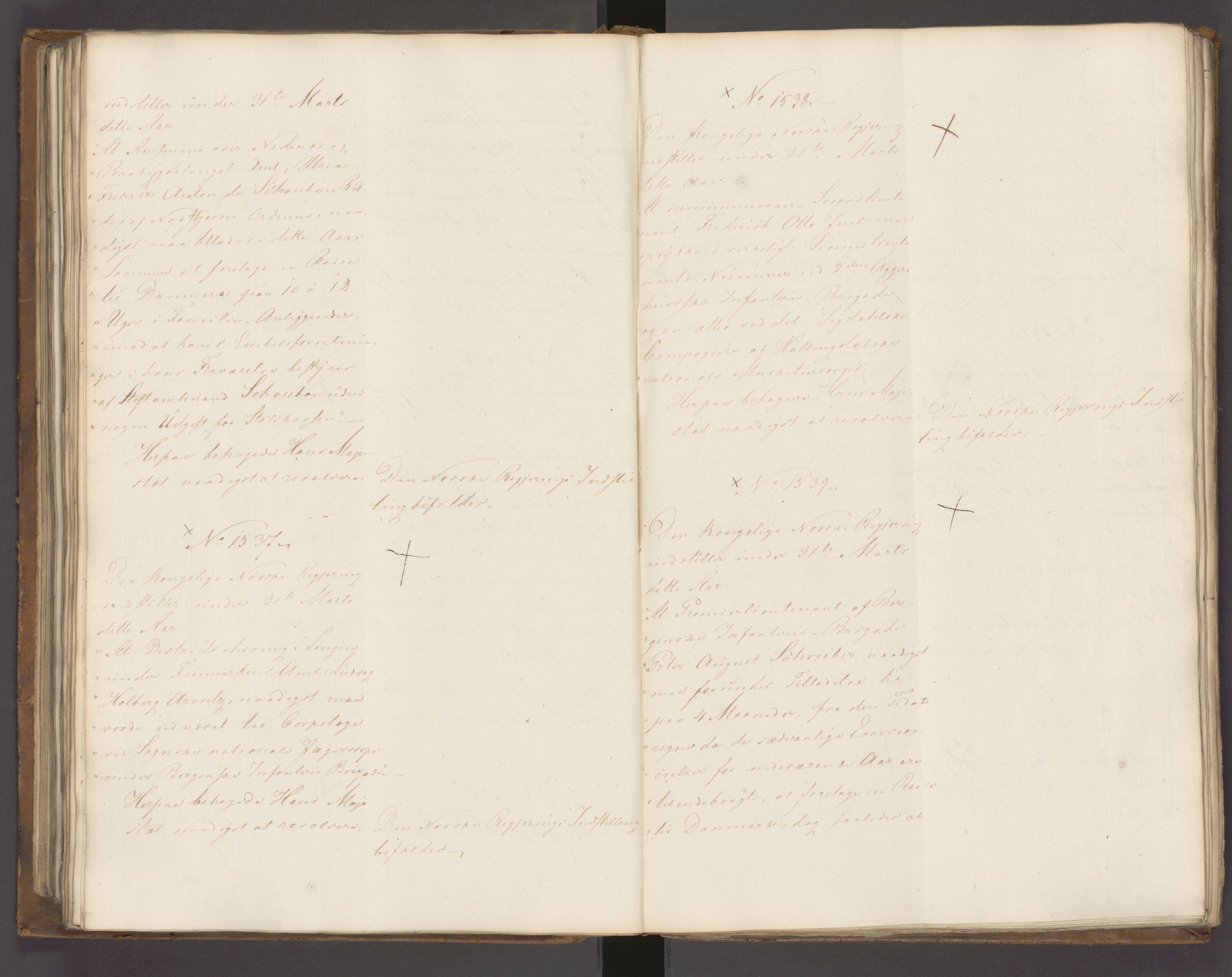 Statsrådssekretariatet, AV/RA-S-1001/A/Ab/L0022: Kgl. res. nr. 1210-1721, 1. halvår, 1826