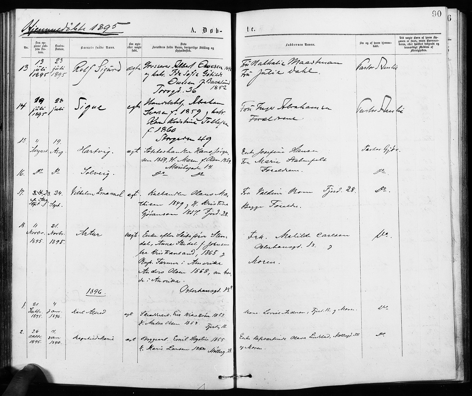 Jakob prestekontor Kirkebøker, SAO/A-10850/F/Fa/L0001: Parish register (official) no. 1, 1875-1924, p. 90