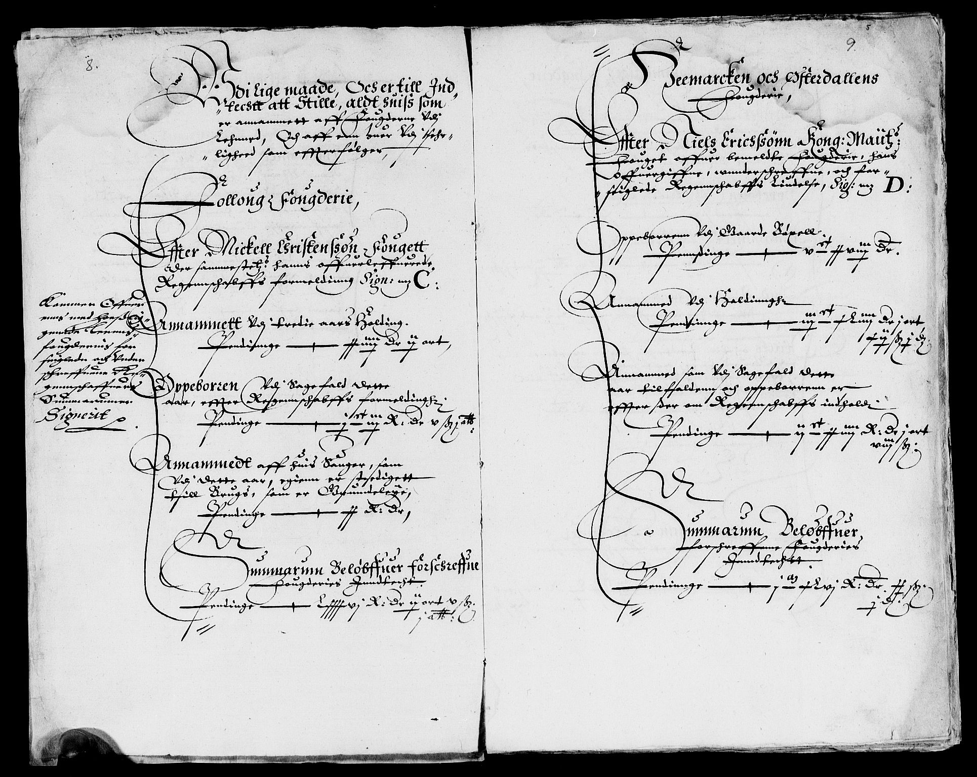 Rentekammeret inntil 1814, Reviderte regnskaper, Lensregnskaper, AV/RA-EA-5023/R/Rb/Rba/L0068: Akershus len, 1623-1625
